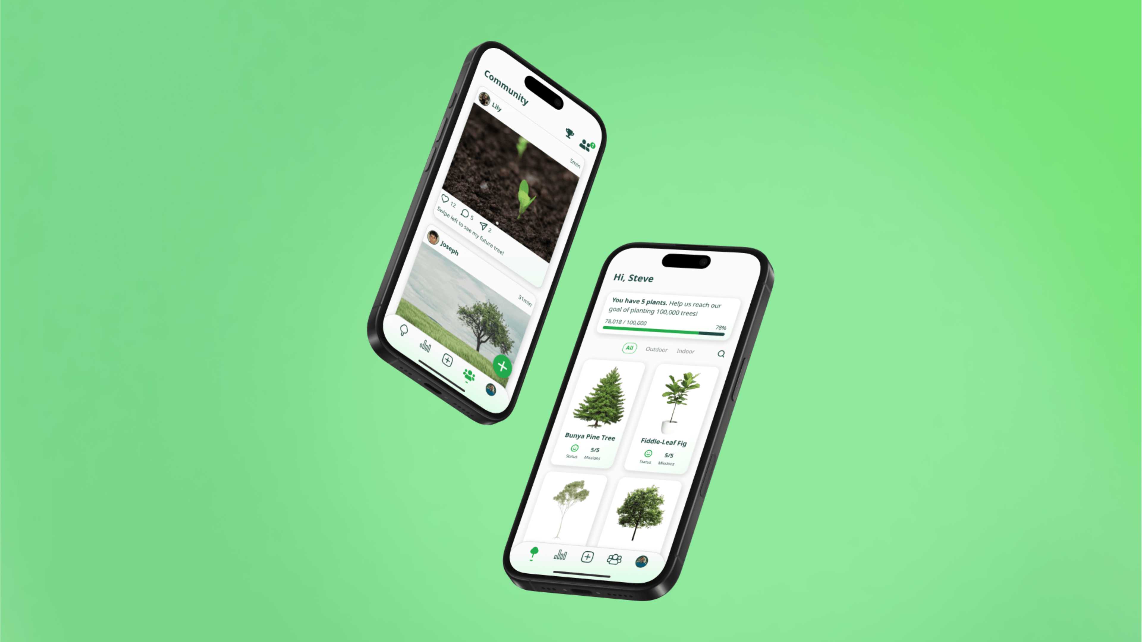 Join a thriving community and track your planting journey—Sprout makes it easy to grow, share, and celebrate your environmental impact!