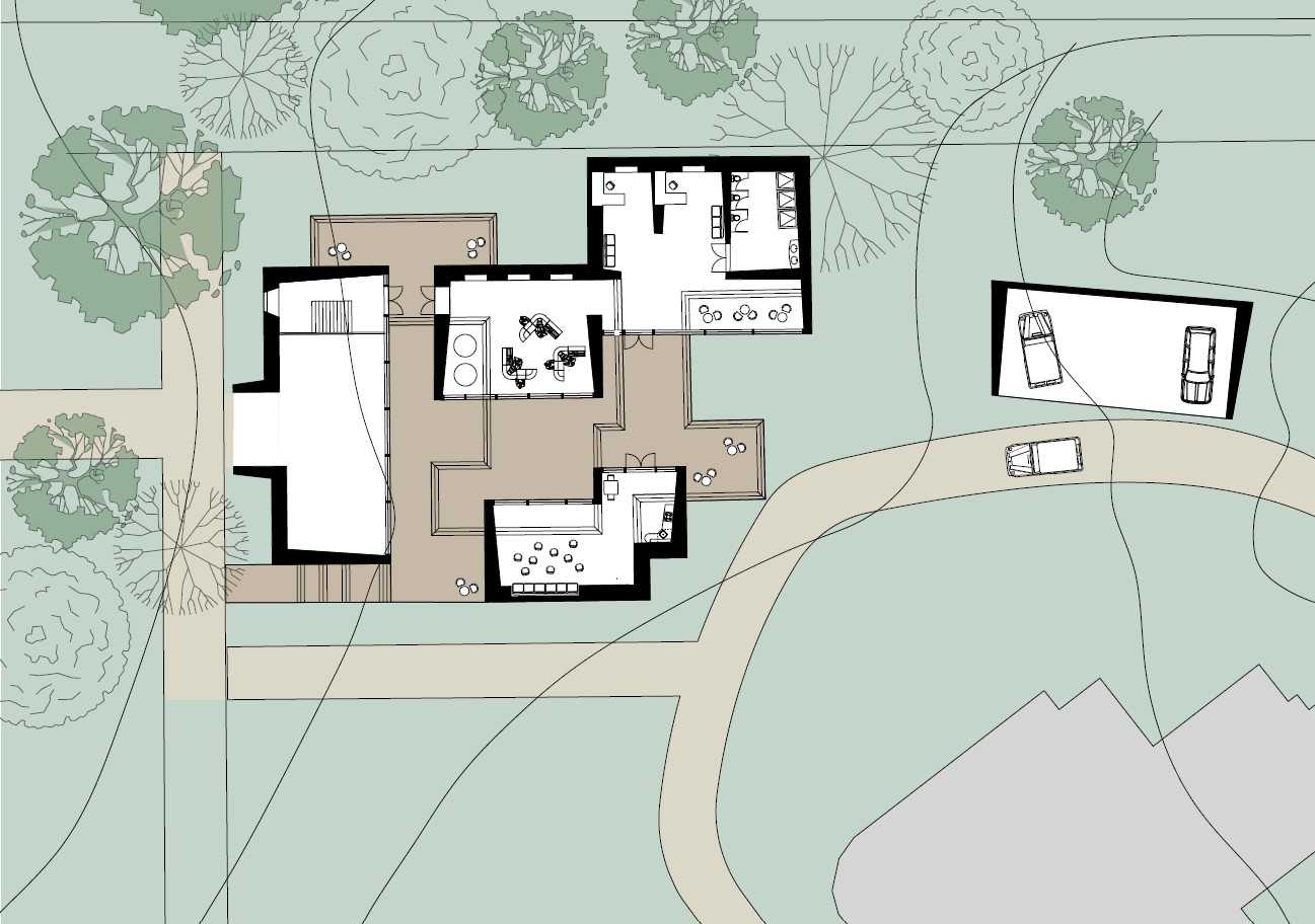 Ground plan of the station