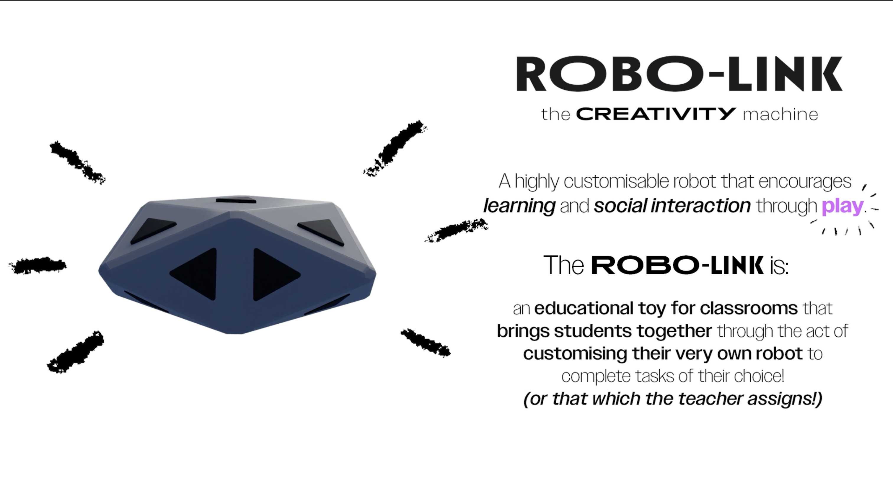 Screenshot from Robo-Link Pitch Video.