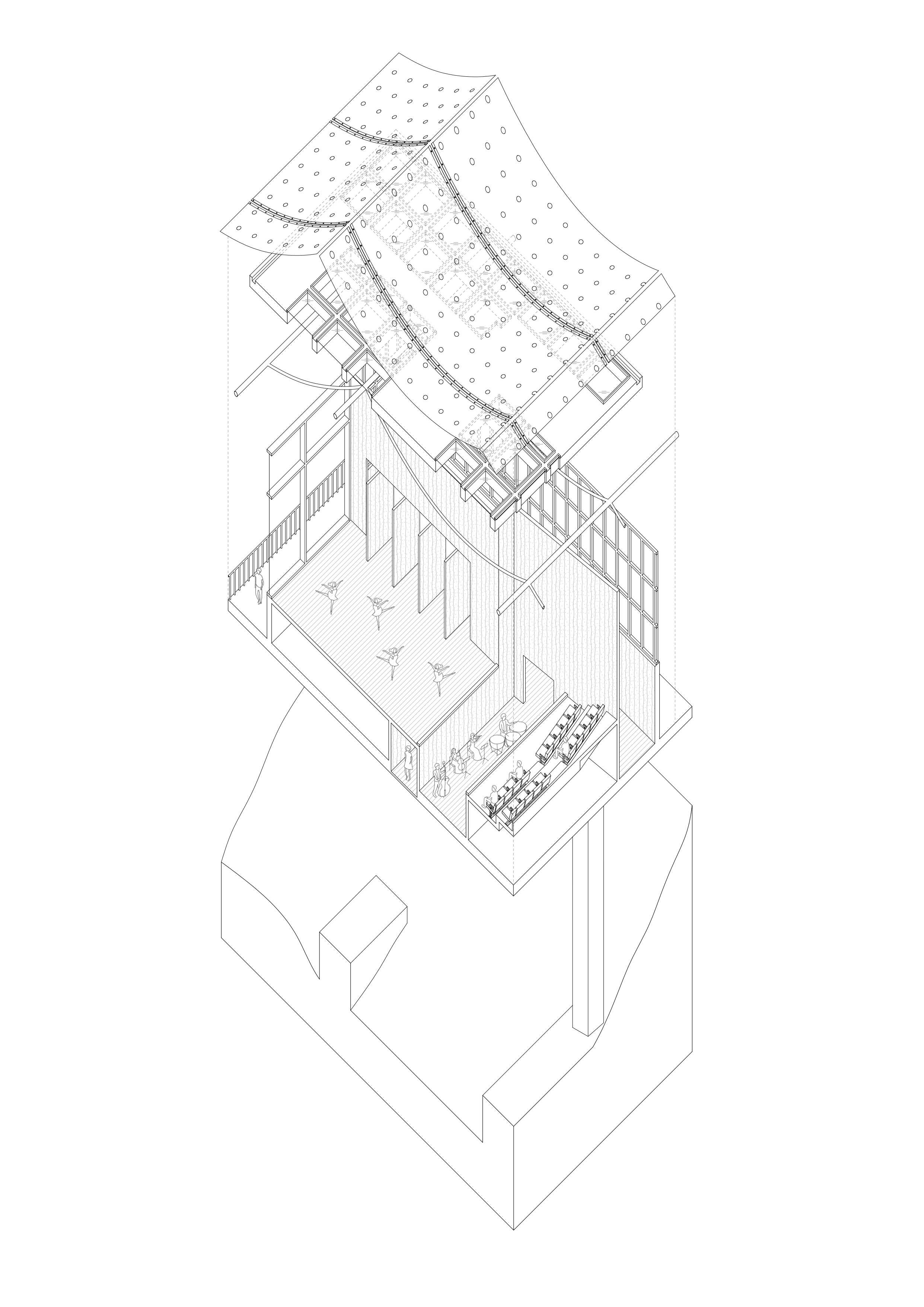 1:50 Axonometric Detail Drawing