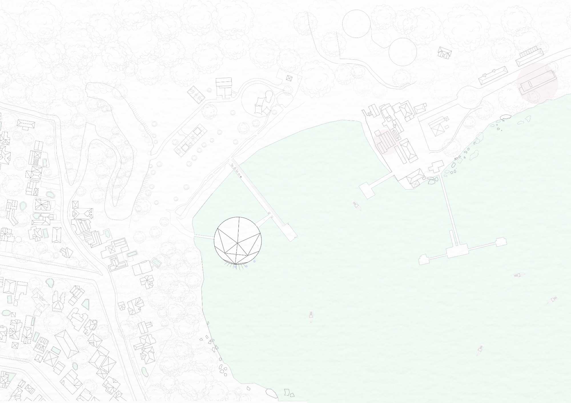 1:500 site plan of Chowder plan and Returning the Pieces @A0