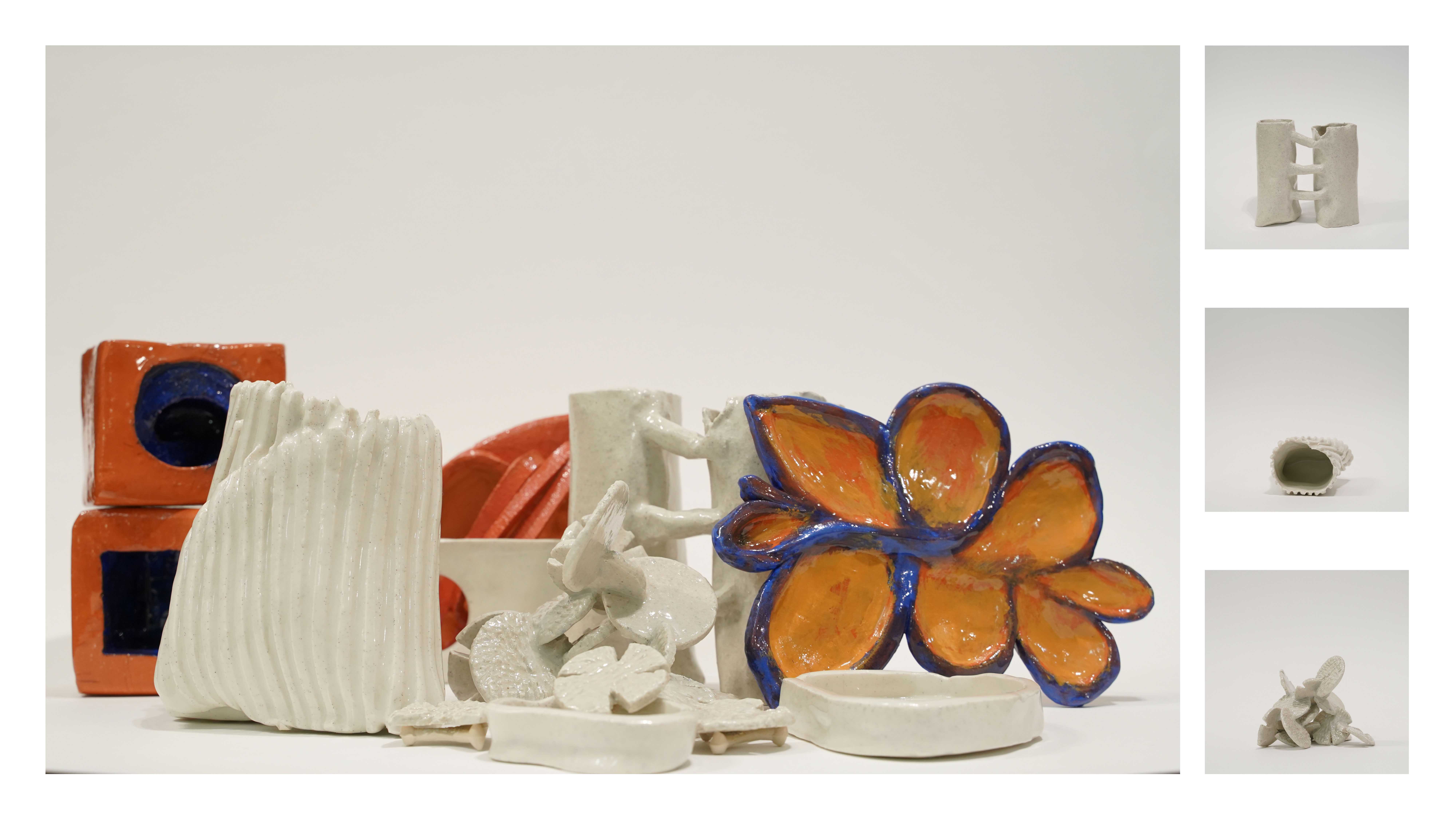 A collection of porcelain sculptures that developed from multiple iterations of clay-making in response to conceptual and architectural project details. 