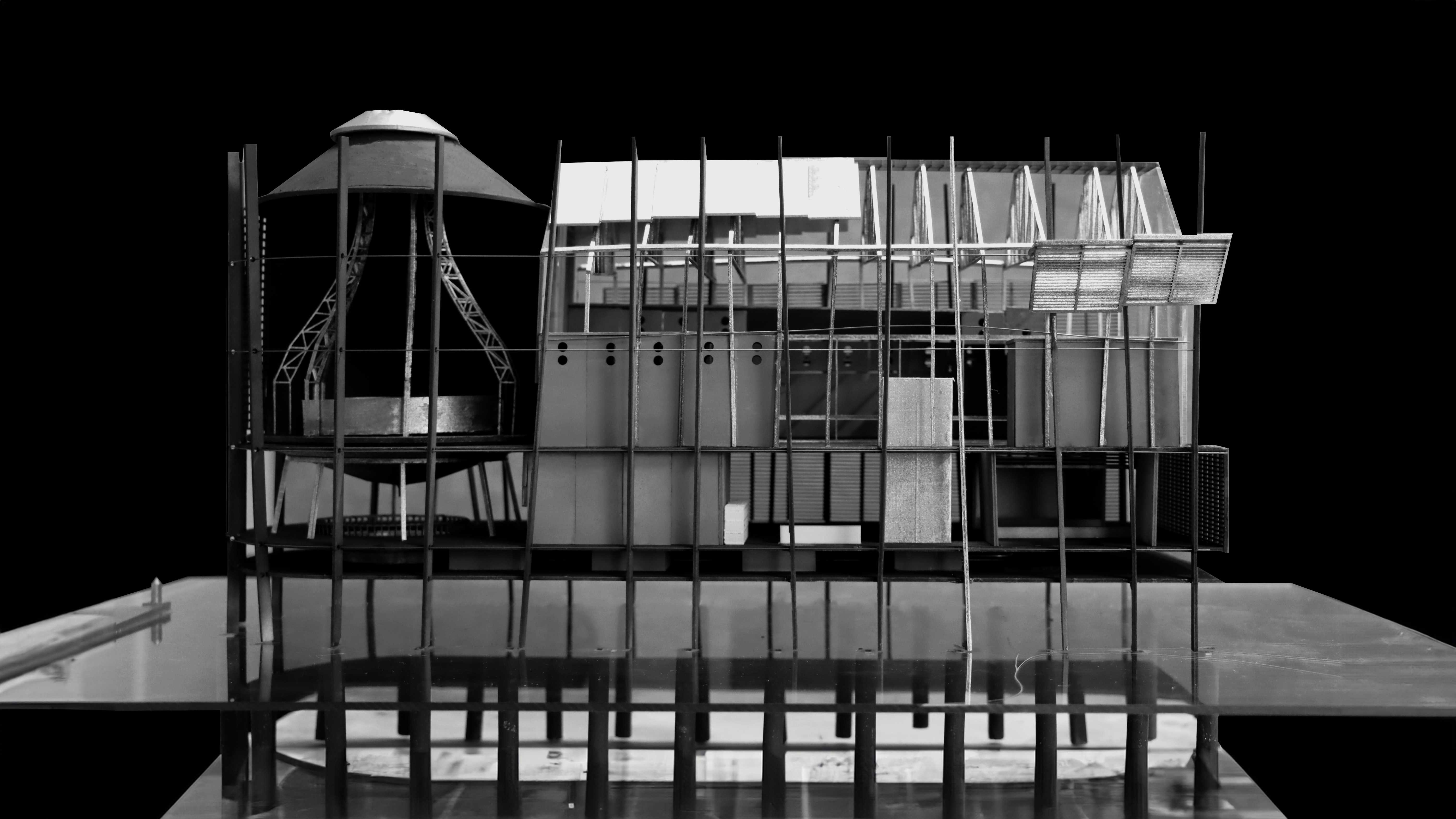 Sectional elevation
Glebe Island, Rozelle
1:200 Physical model