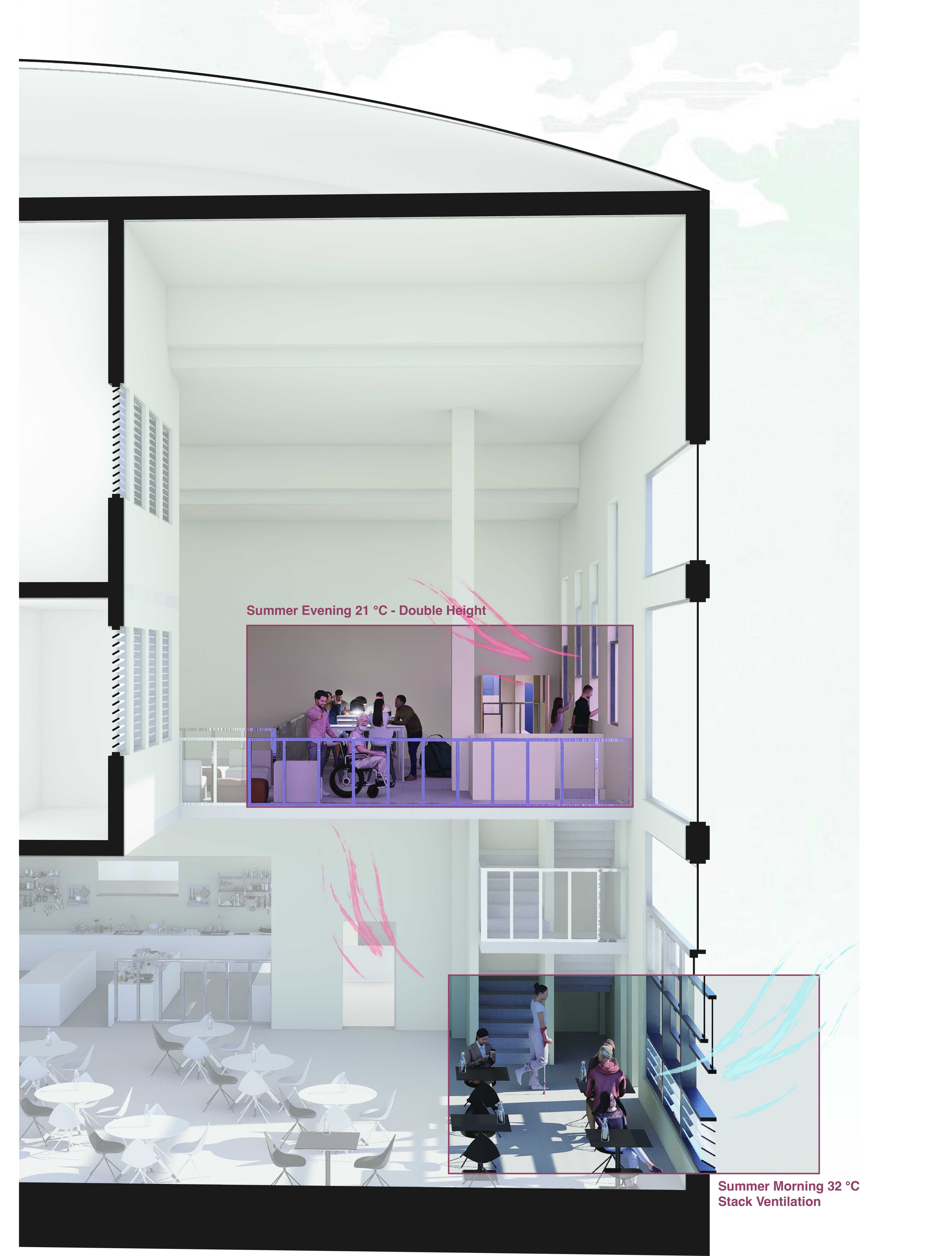 Perspective 01 | Double Height Dining Area