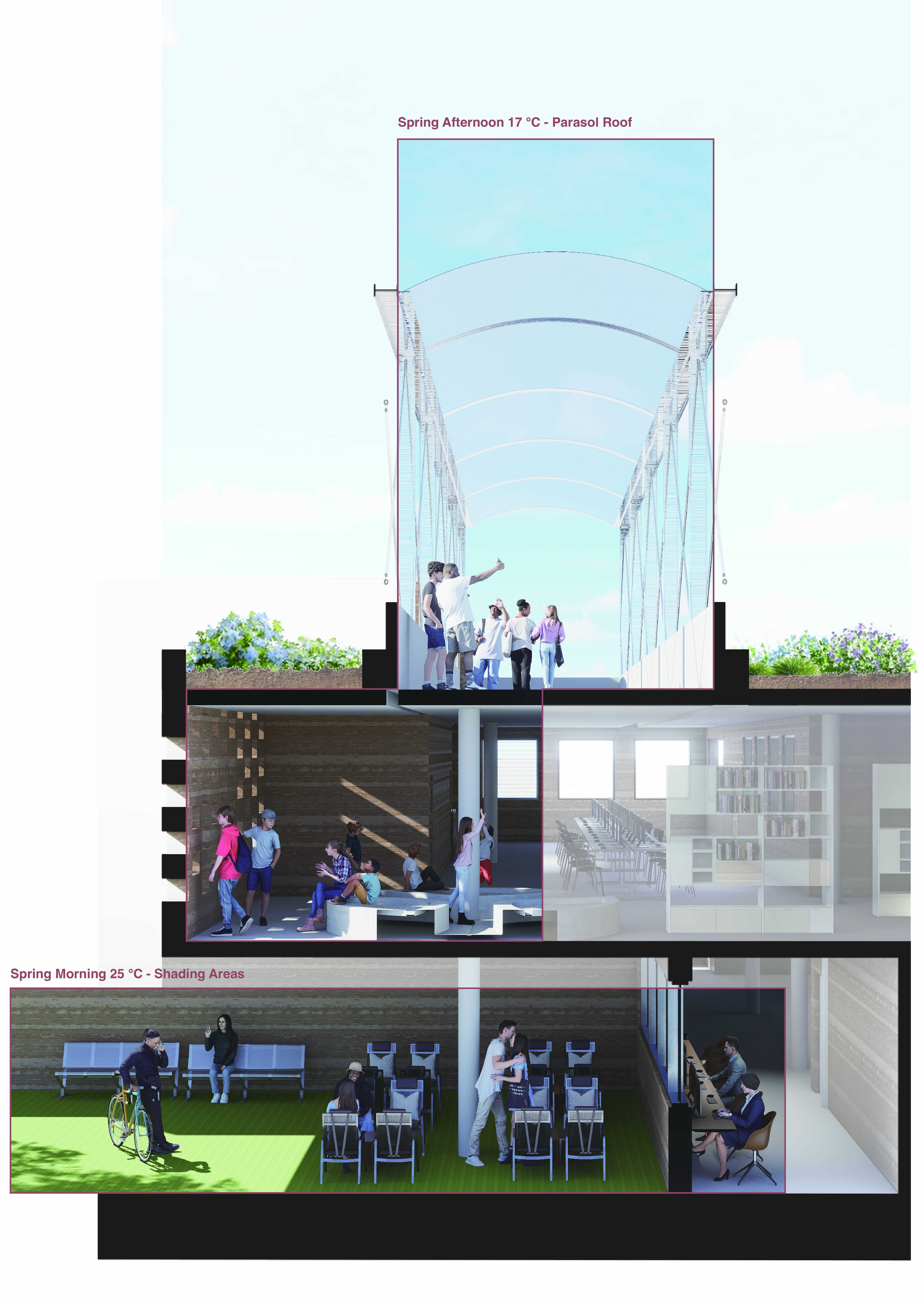 Perspective 02 | Interior and Exterior Interconnected Areas