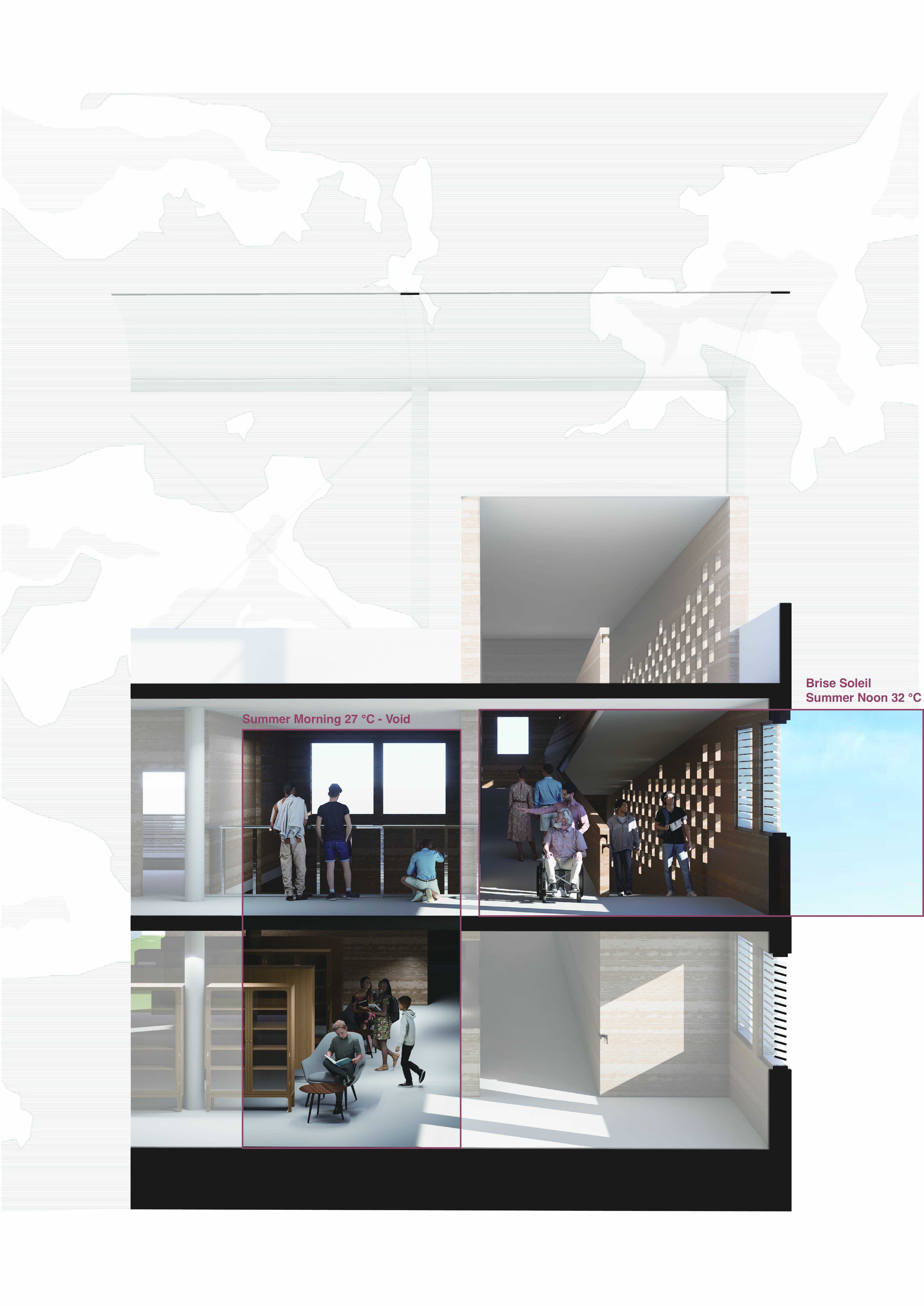 Perspective 03 | Main Library Circulation Area