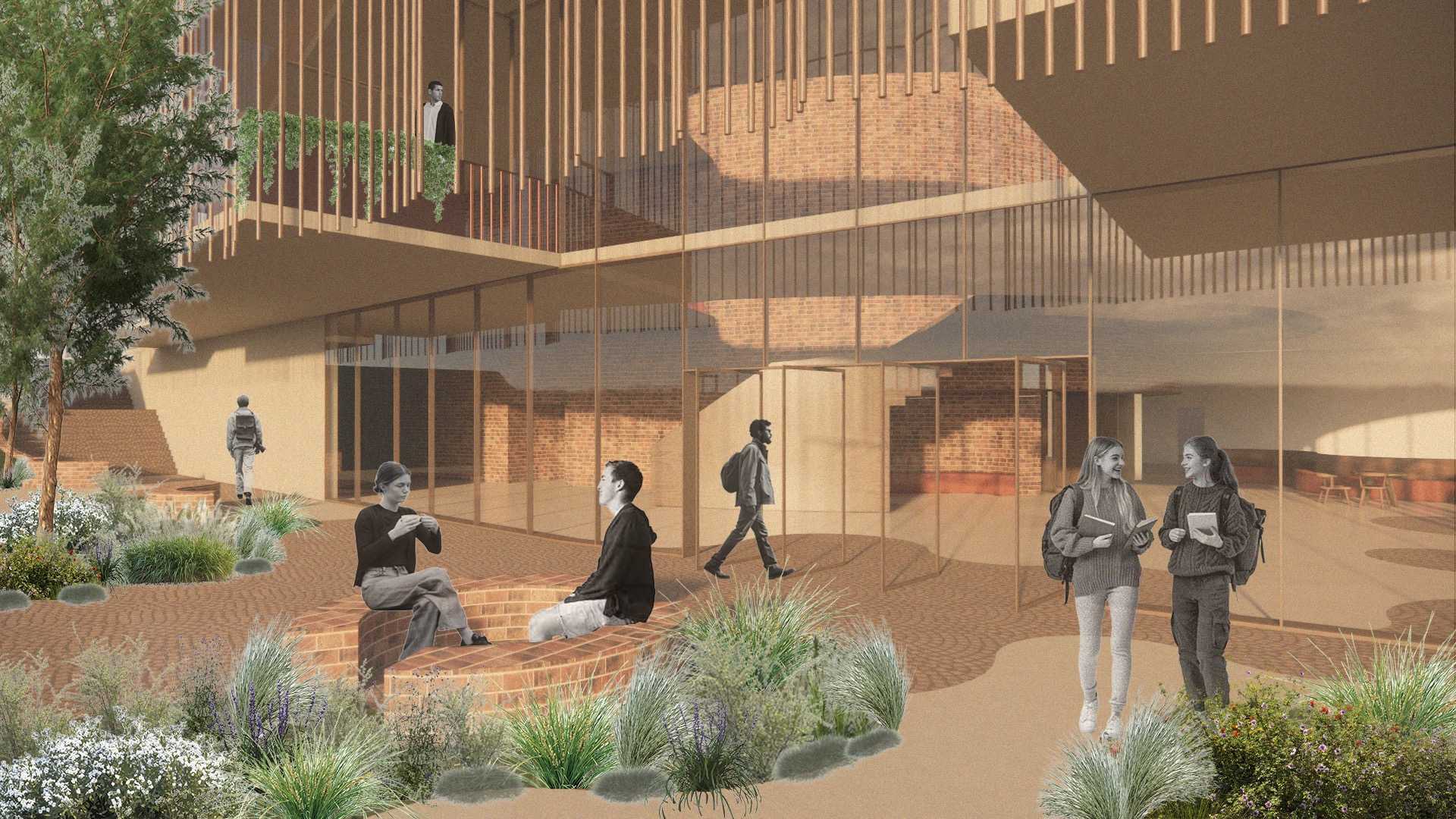 Gathering in the understorey of the Casuarina tree