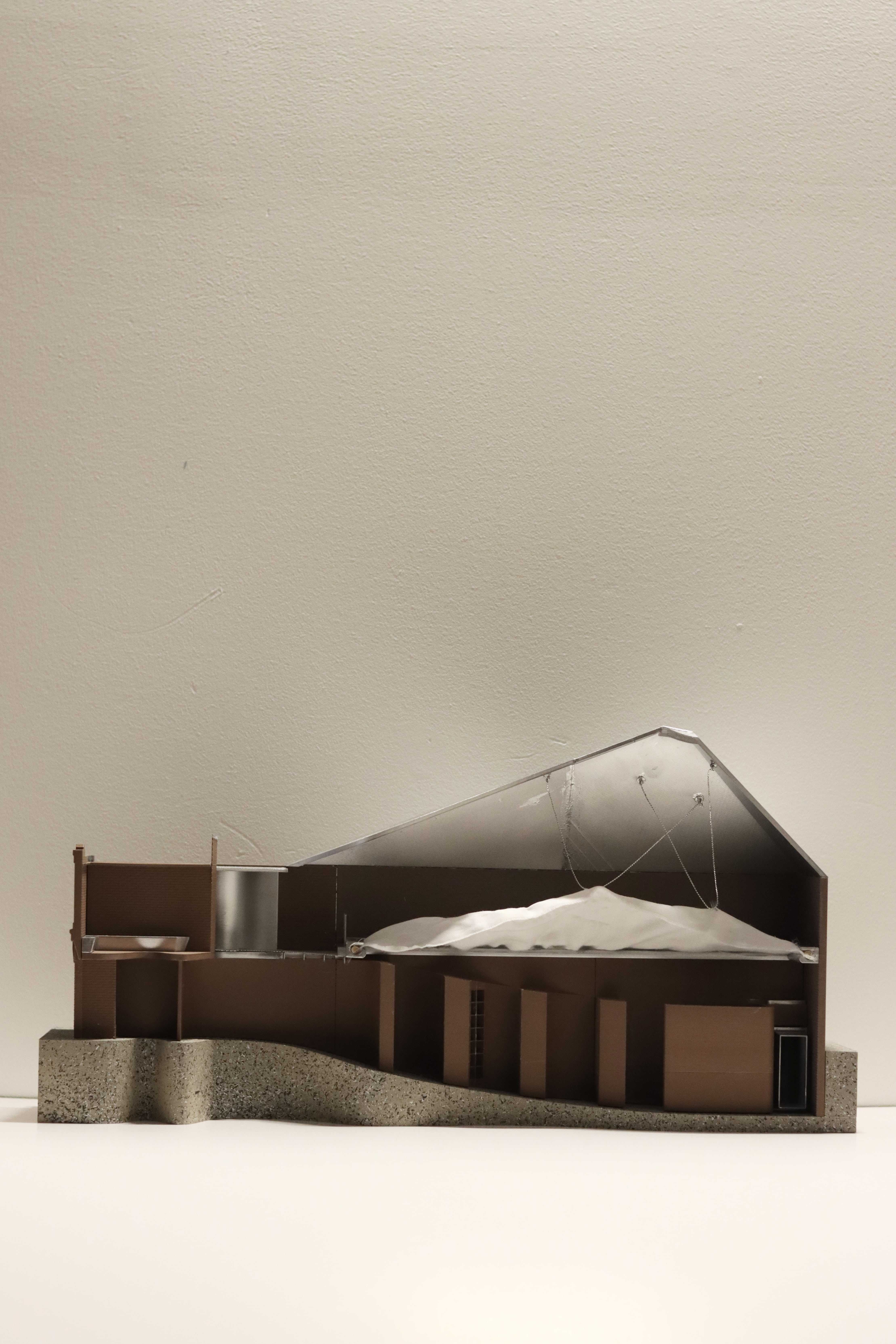 1:50 Physical Model. North Section.