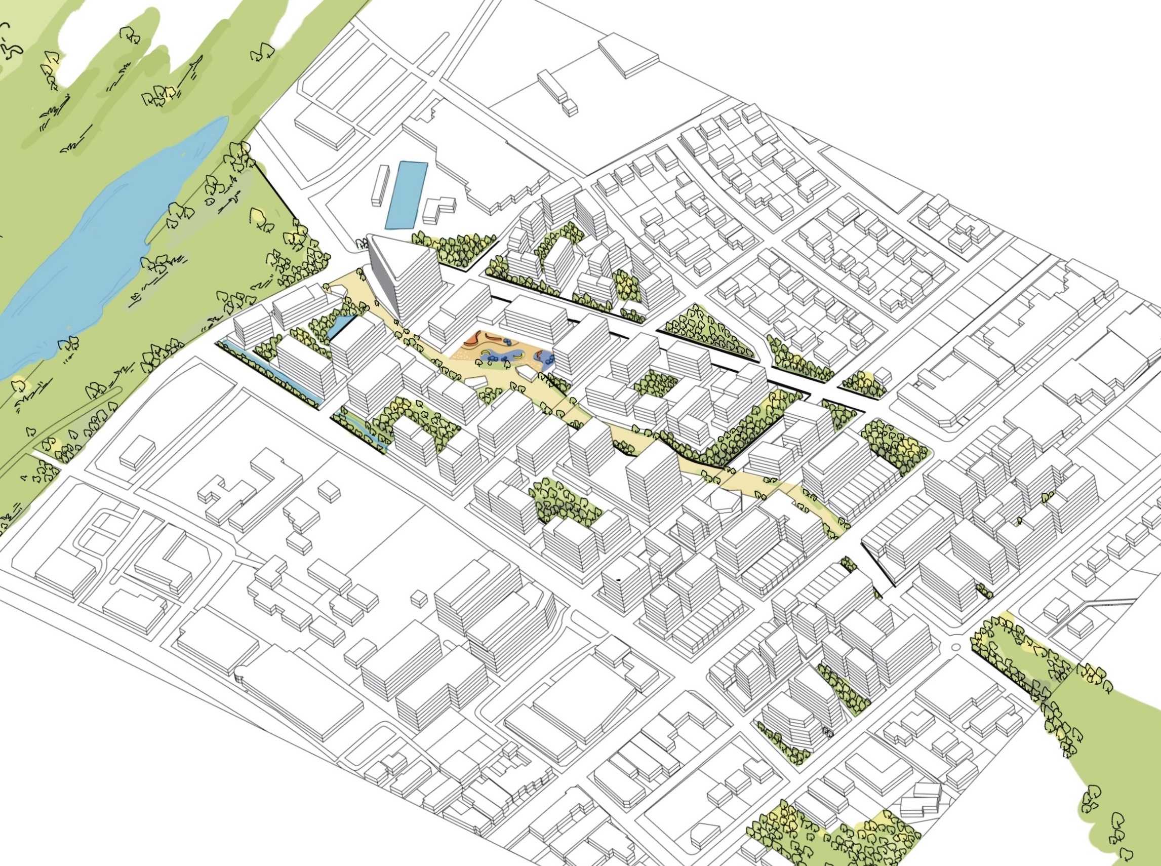 Linear Green Corridor: Integrating St Marys Town Centre Precinc with Ecological Landscapes