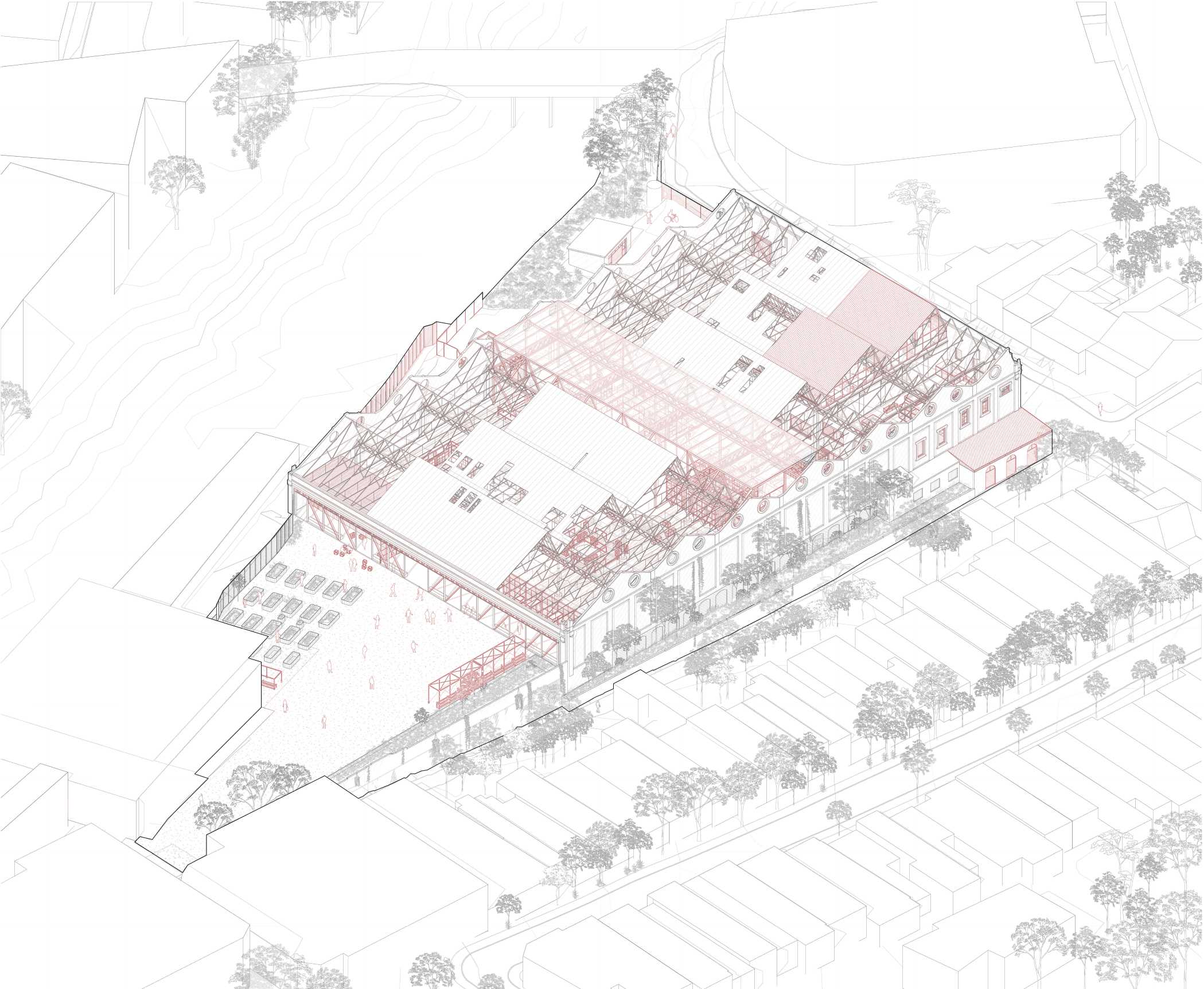 Reimagining the depot as a living framework for participation, a dormant structure becomes an architecture of renewal, reminding us the urban fabric is never fixed, only waiting to be re-authored.