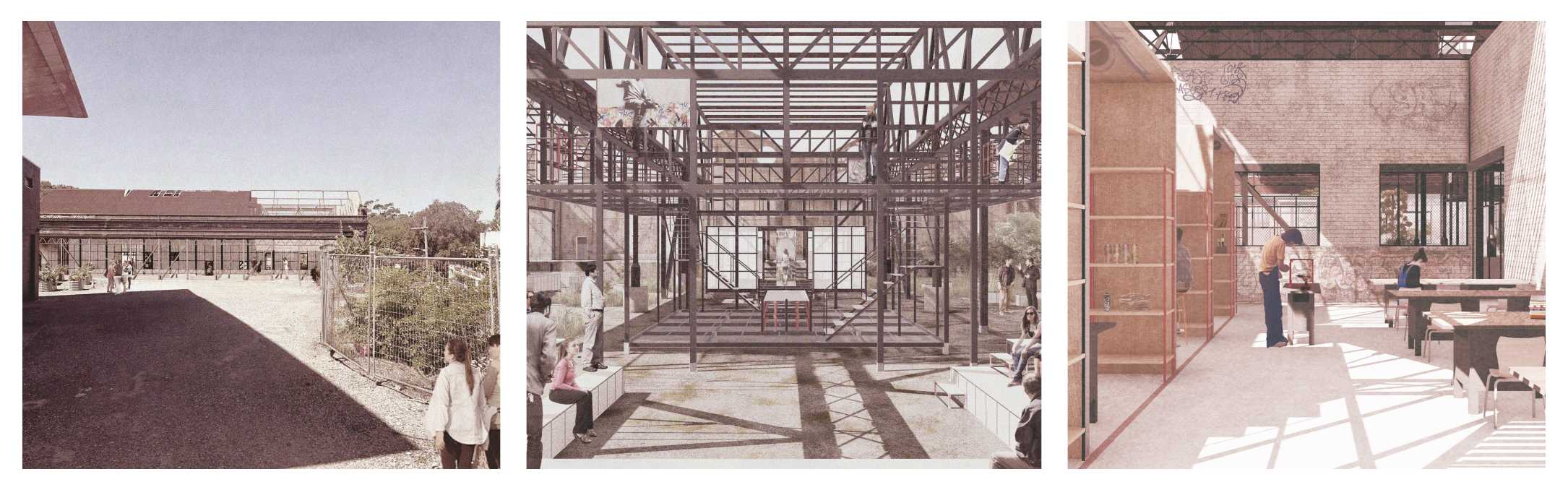 Each frame captures a rhythm of encounter and revelation, civic approach and ludic discovery. Architecture unfixed, breathing with the city as it moves from square to commons, procession to production.