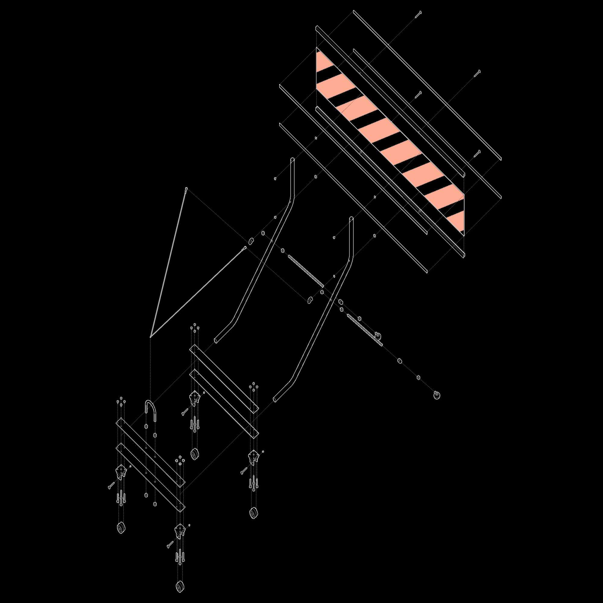 Defence Prototype Exploded Axonometric
