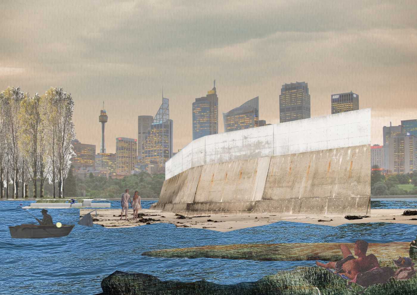 Farm Cove seawall 2500 collage