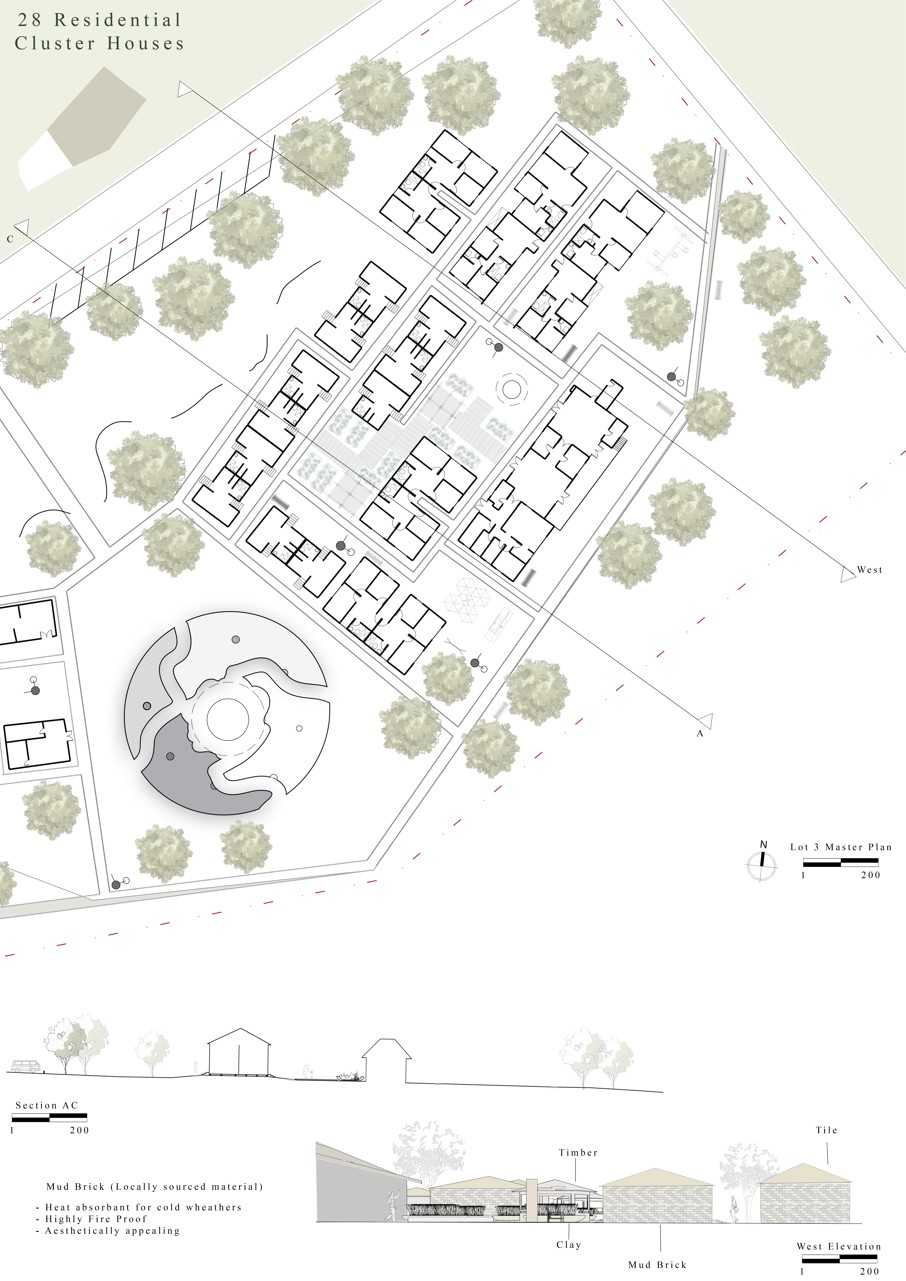 Lot 3 Master Pan - 28 Residential Cluster Houses.