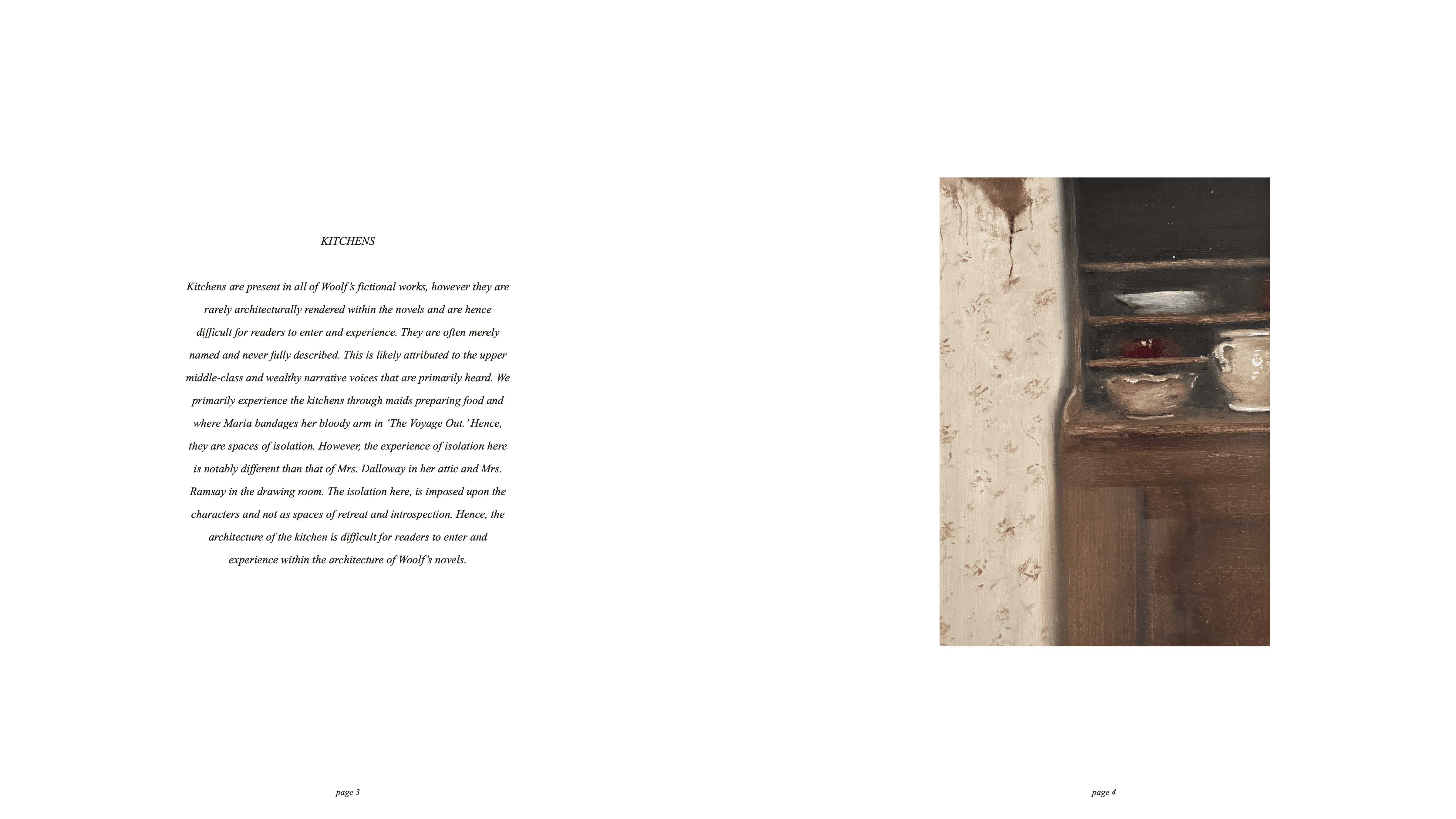 An Illustrated Architectural Taxonomy of Five of Virginia Woolf’s Major Fictional Works. Excerpt 2: Kitchens.
