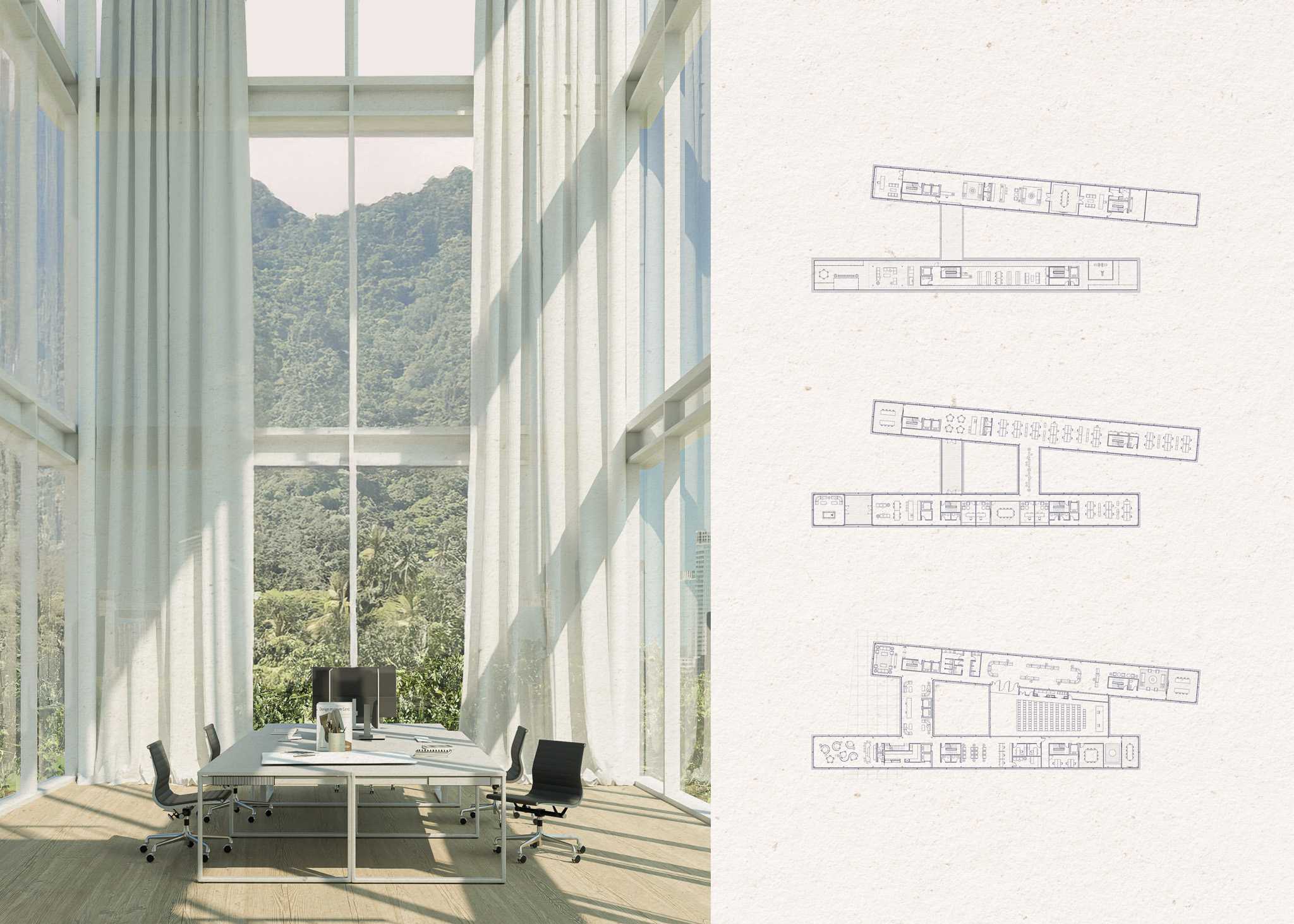 The embassy’s programme is organised along hydrological gradients rather than conventional hierarchies, embedding water movement directly into spatial form.