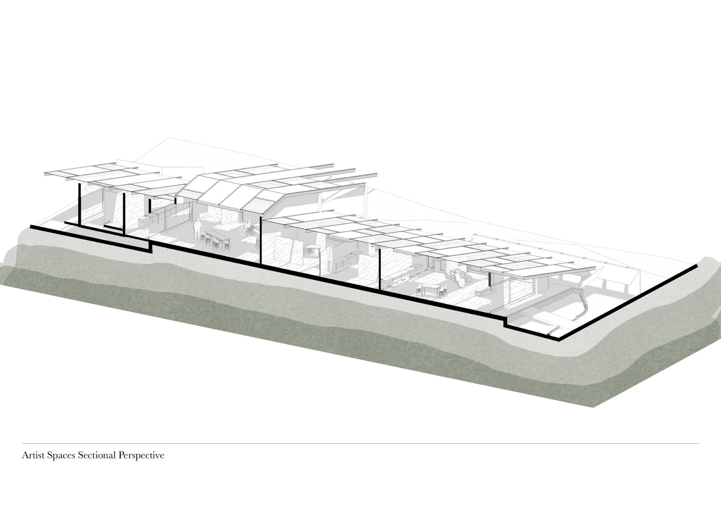 ARTIST SPACES SECTIONAL PERSPECTIVE