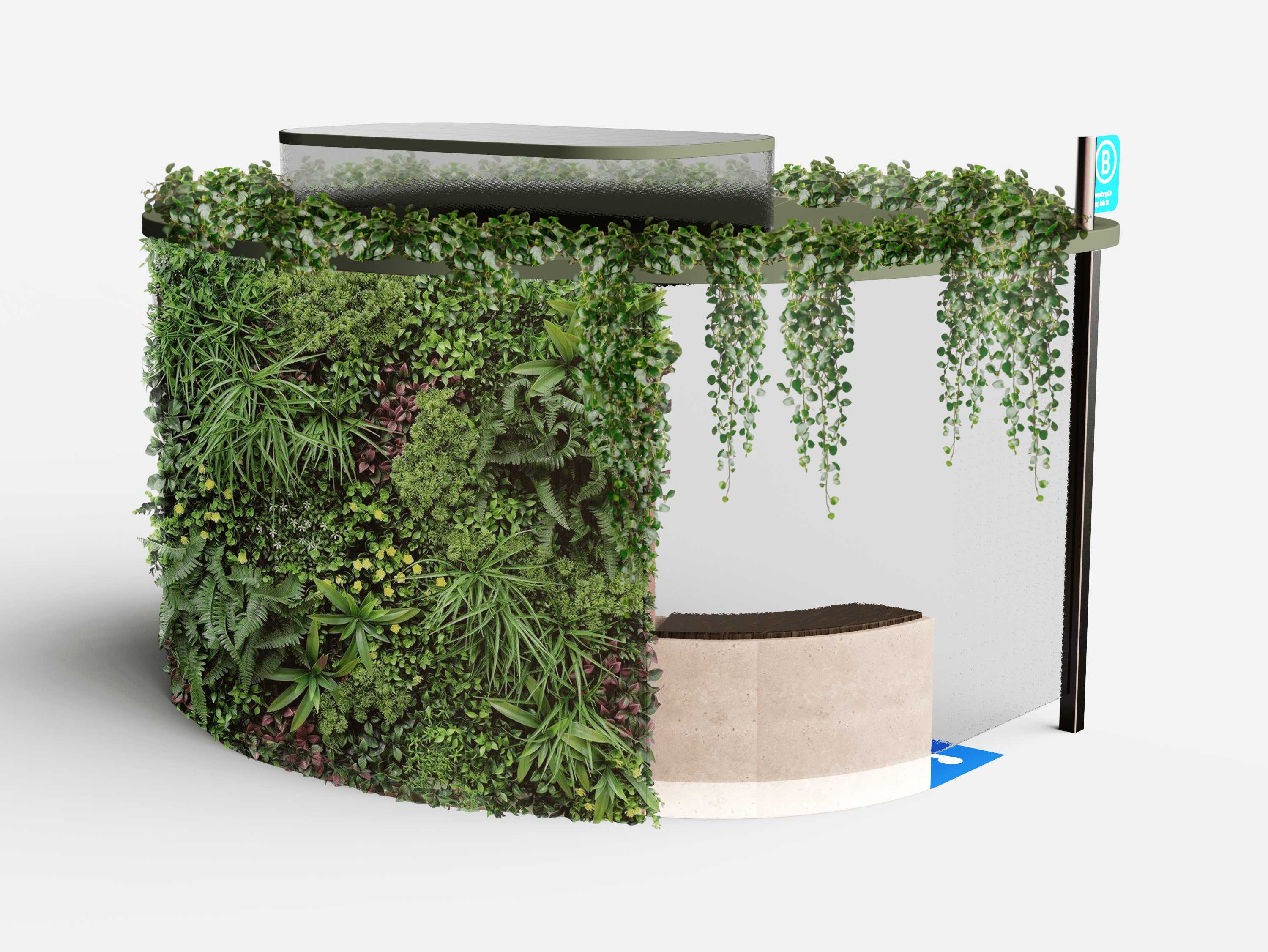 Partnering with local suppliers, The Canopy integrates a vertical native garden wall to reduce heat stress and enhance connection to nature.