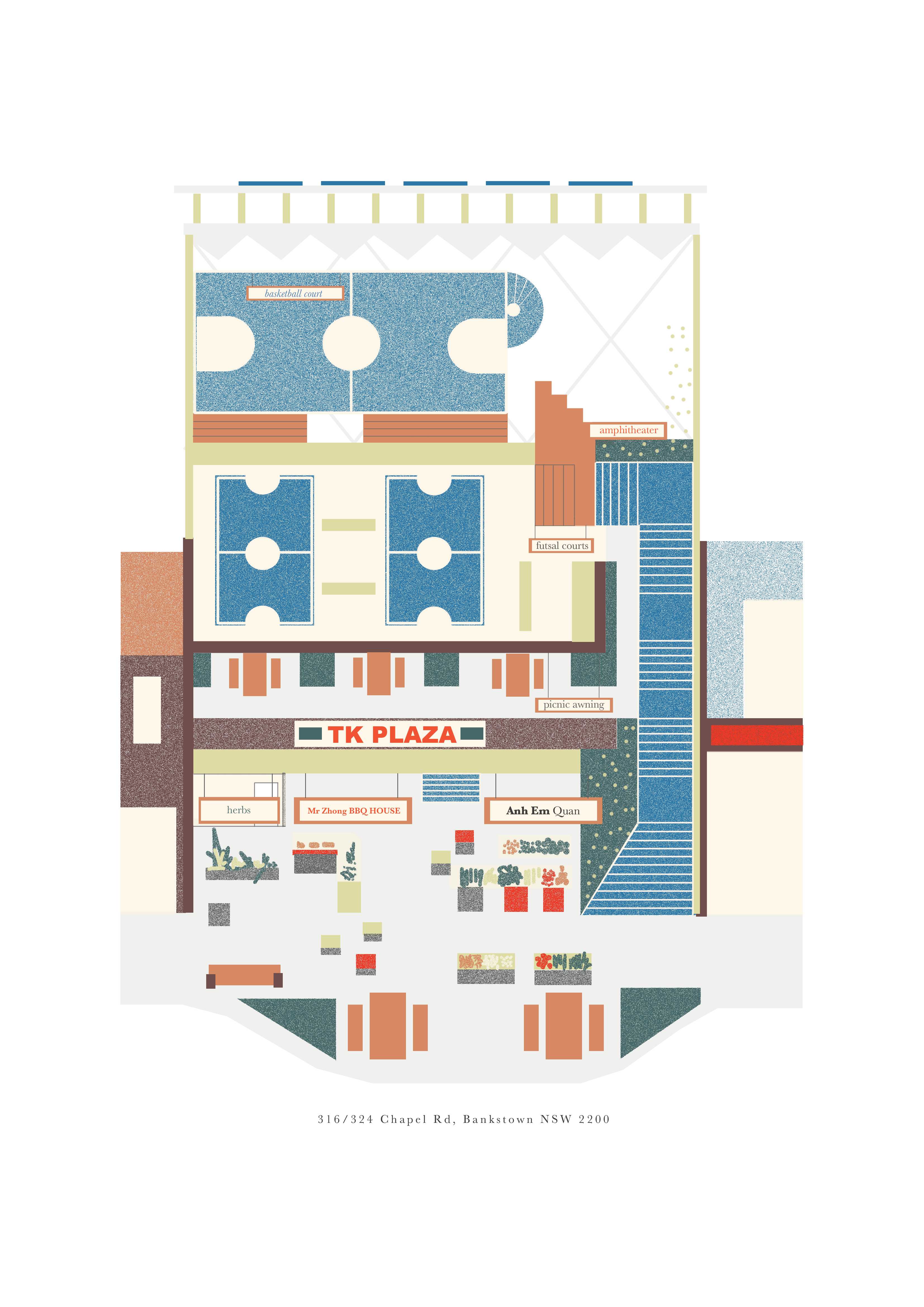 Bankstown in Sydney basin. Showing heat vulnerability and development zones: A disproportional experience of heat exacerbates the inequality of Sydney. Source - UHGC heat vulnerability index (2016) 