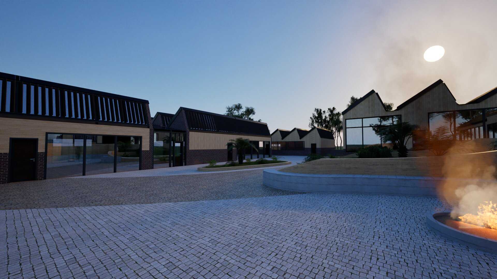 Inspired by the Katoomba Cascades, the design incorporates multiple existing building footprints to minimize waste while utilizing locally sourced materials, responding to the unique geographical location of the blue mountains.