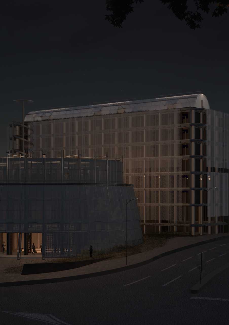 Campus gateway and burning ceremony 