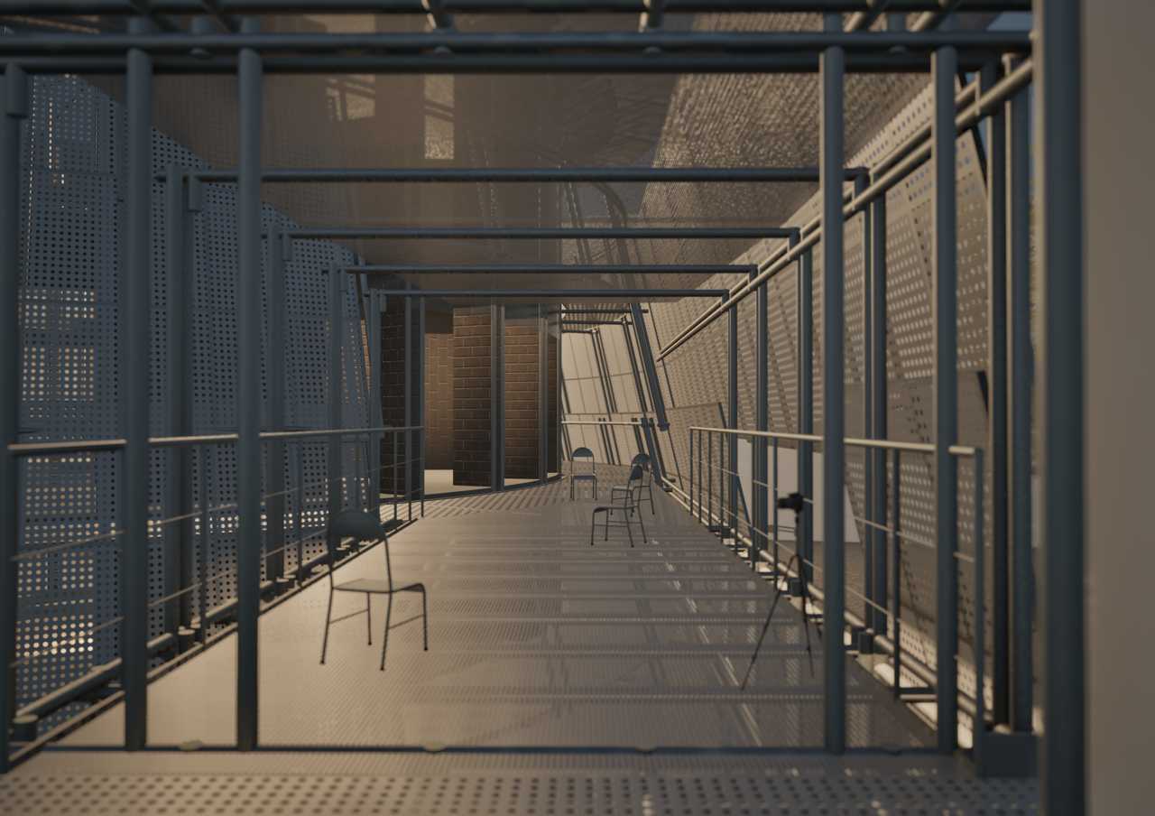 Interior view of sky bridge 