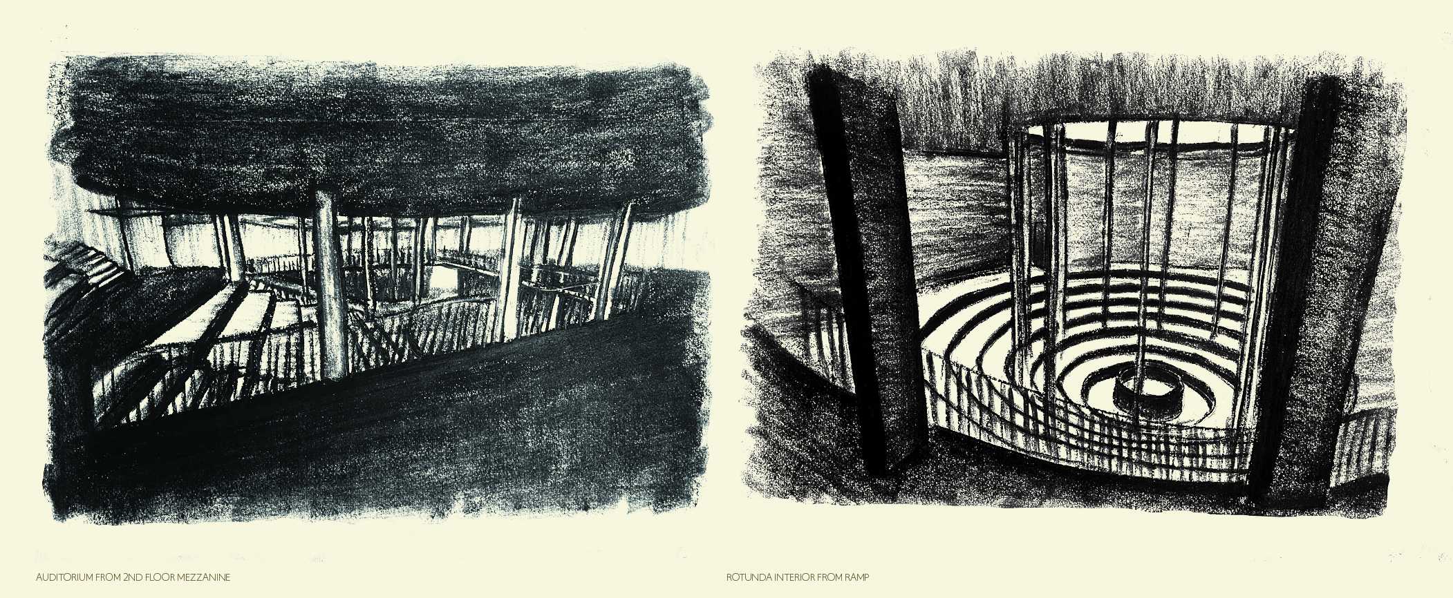 Atmospheric Vignettes – Charcoal on paper
