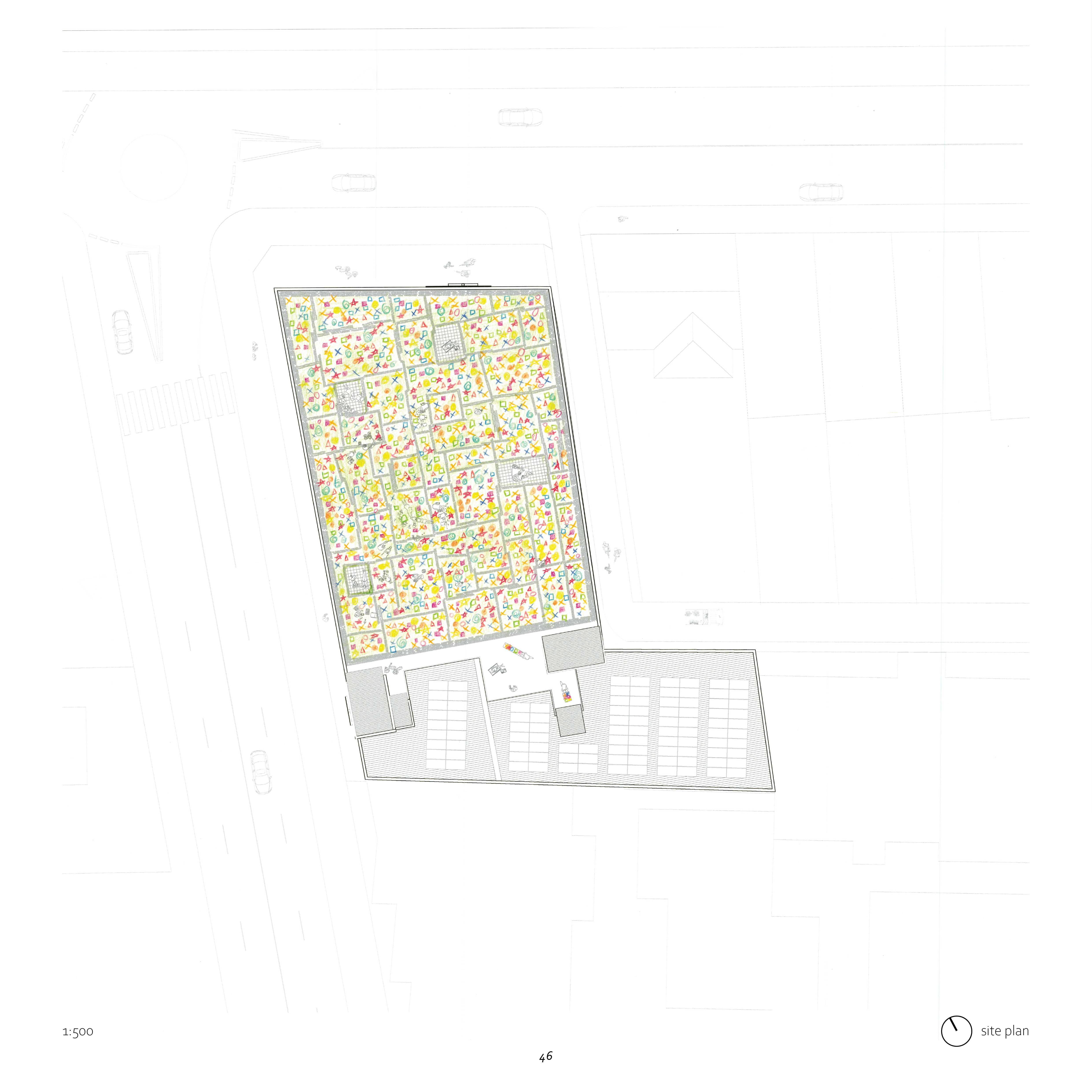 Site Plan inspired by Junya Ishigami and Piet Oudolf