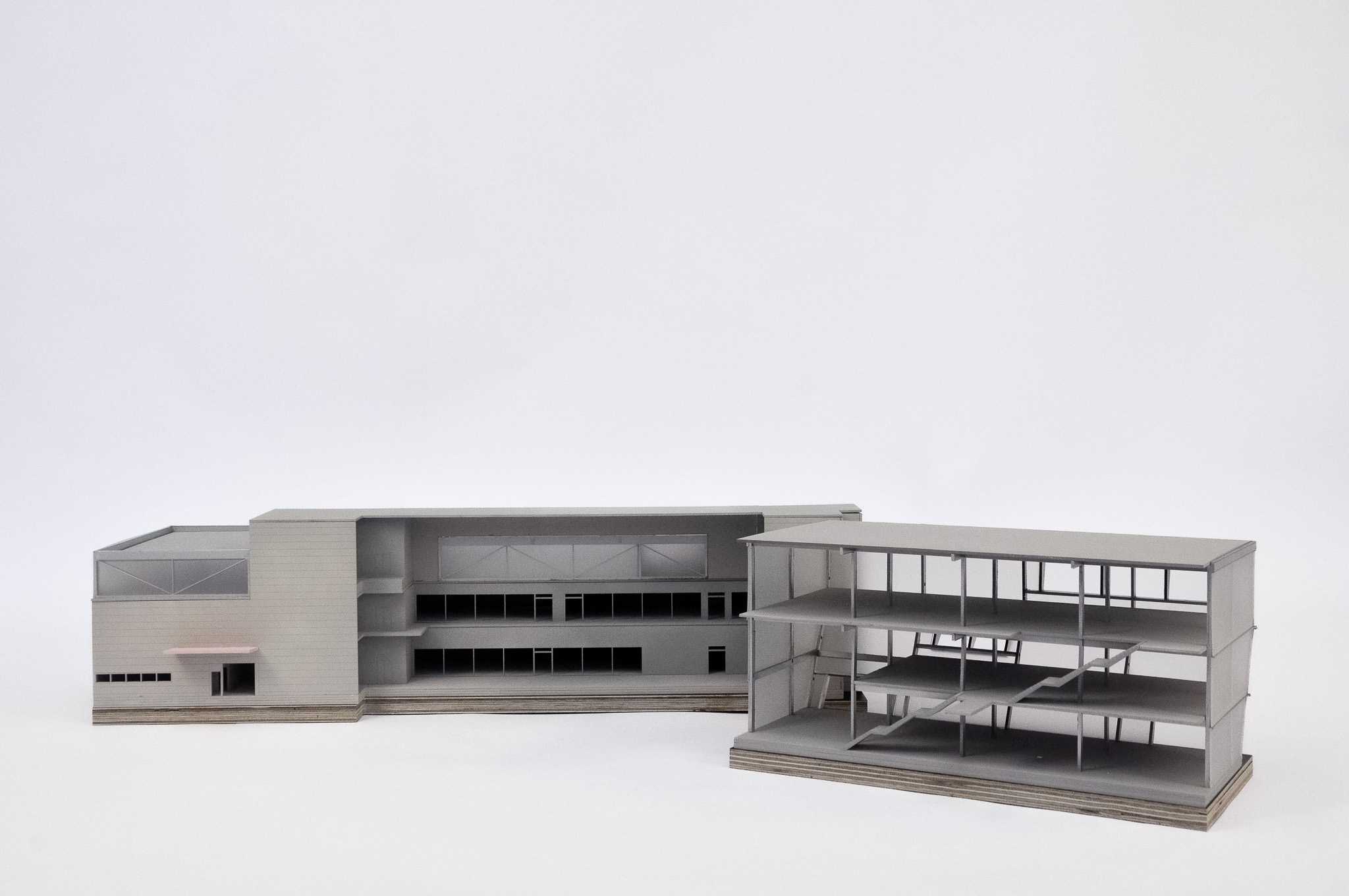 1:100 Model: Existing and extension separated