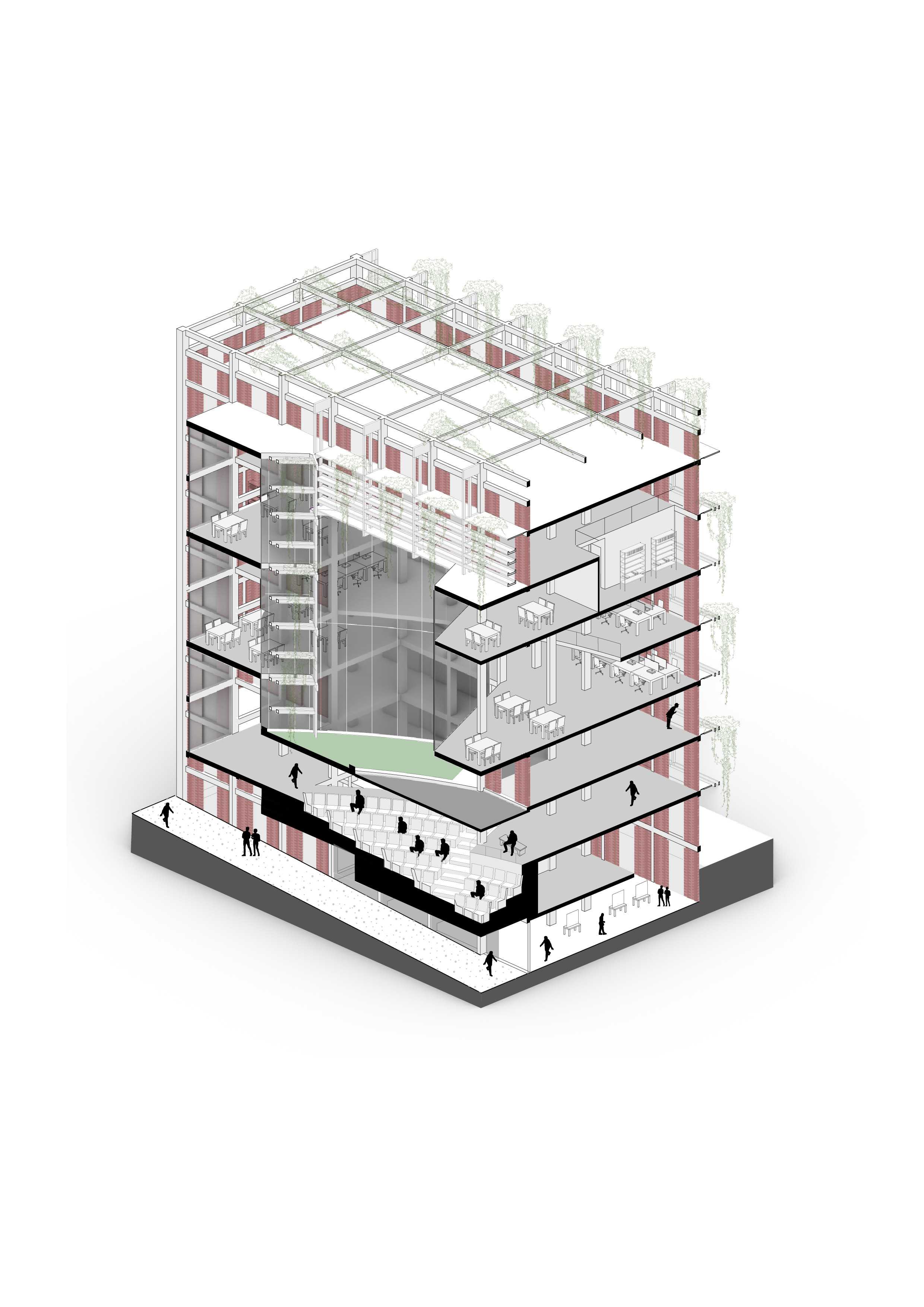 Sectional Axonometric Diagram