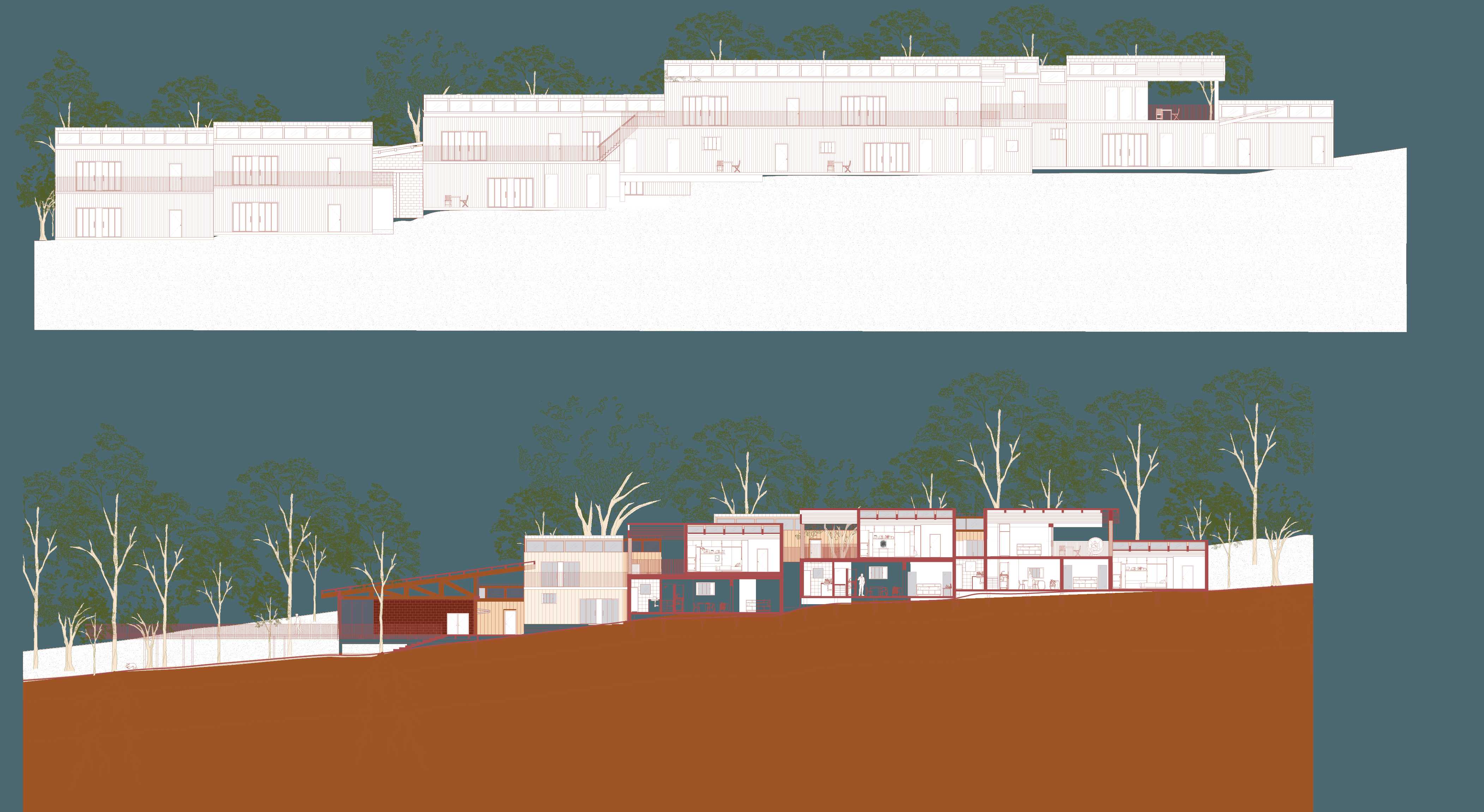 North - Eastern Elevation and Section