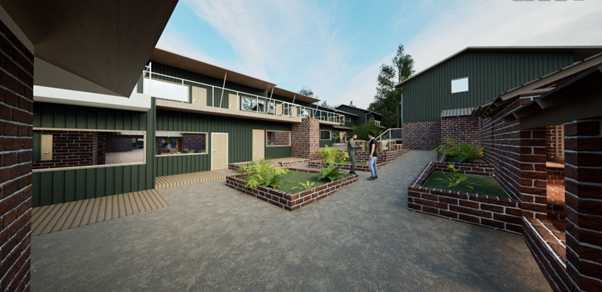 Housing south of community centre (Scene 1)