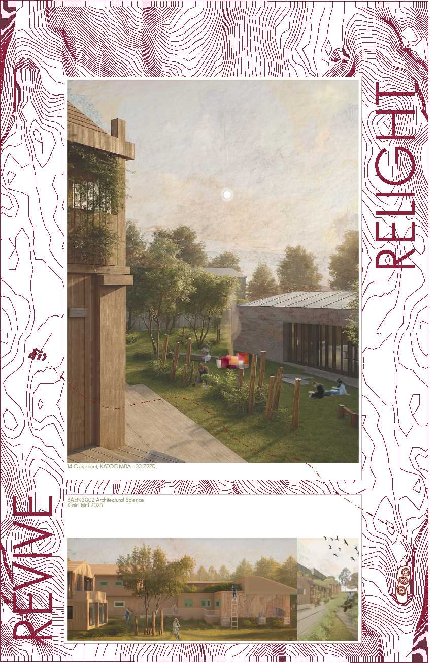 Relighting Clairvaux Cottage with vibrancy and purpose, grounding homes and shared spaces in Country to sustain, uplift, and reconnect the community with its land and culture.