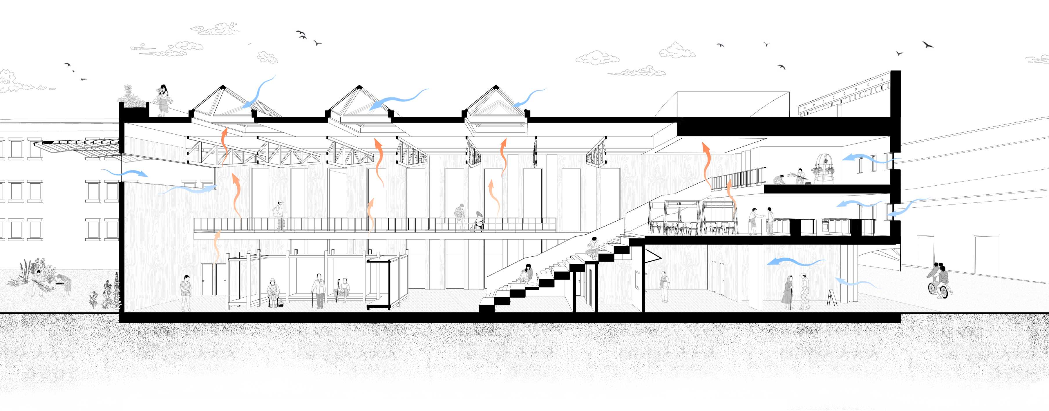 Sectional Perspective of the Midnight Star