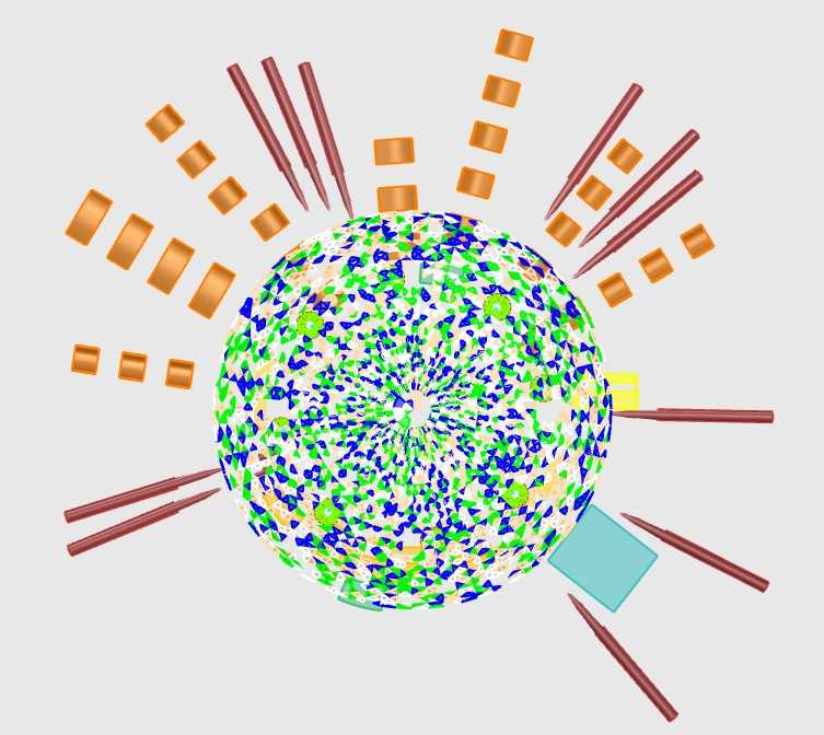 Roof Plan - The roof surface features seven panel types, two of which are solar panels that generate electricity during the day and night. Dynamism and rhythm are spatially choreographed.