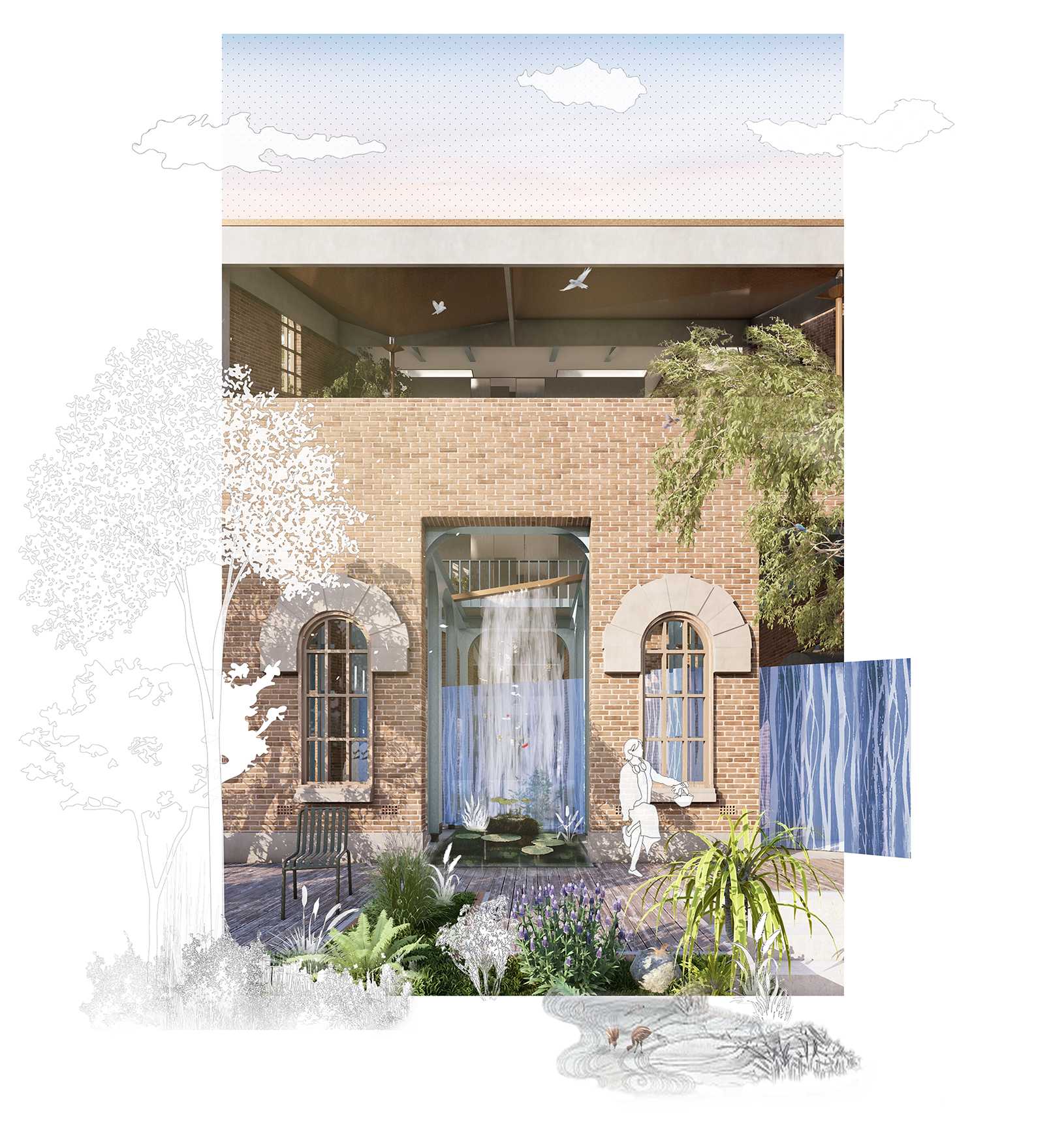 The diptych of Summer;
Highlights the memory, of what has been, and gone since.
It also returns as a consequence of its temporality,
Of what will be evolved into;
The next Autumn.