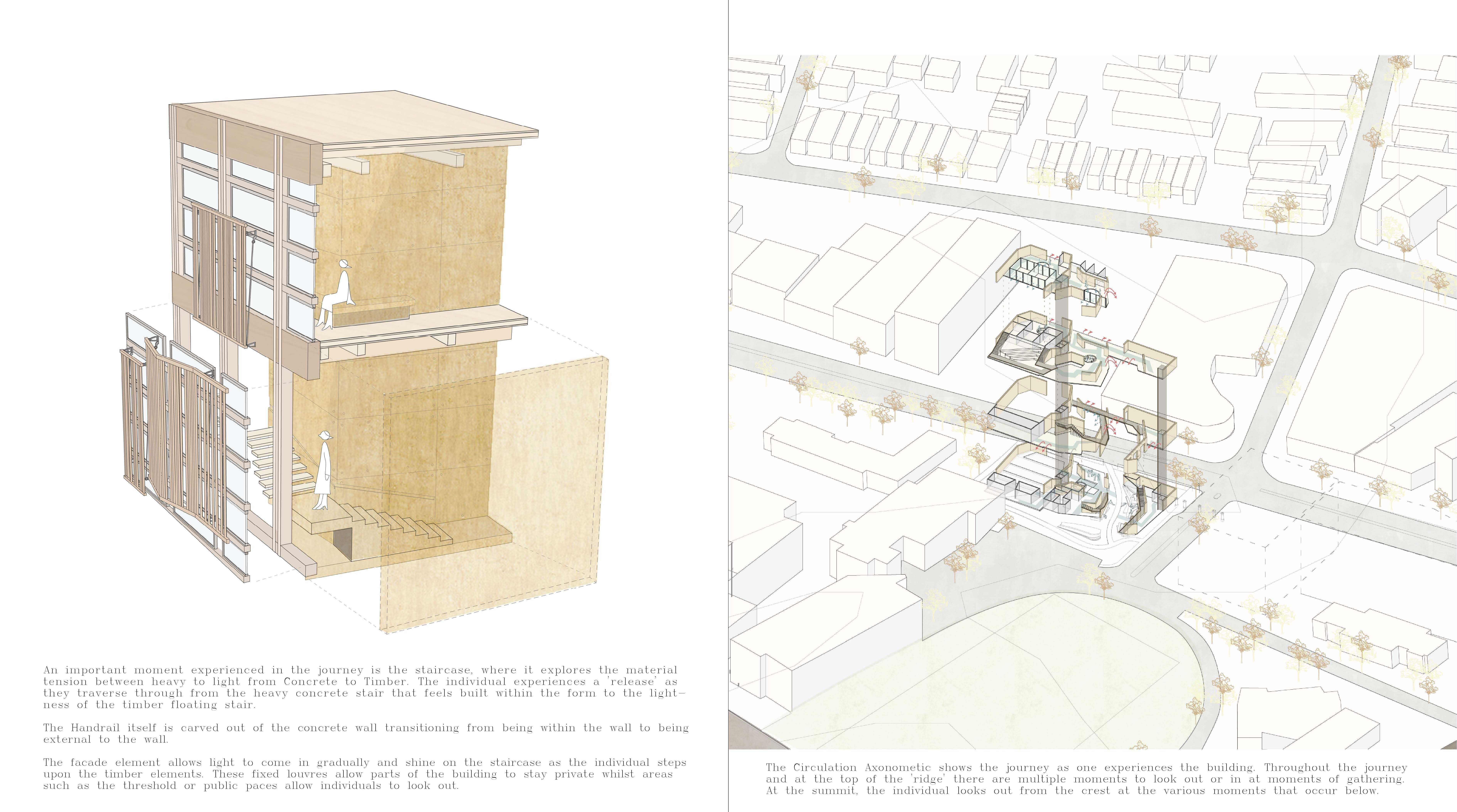 Threshold Moment and Circulation Axonometric