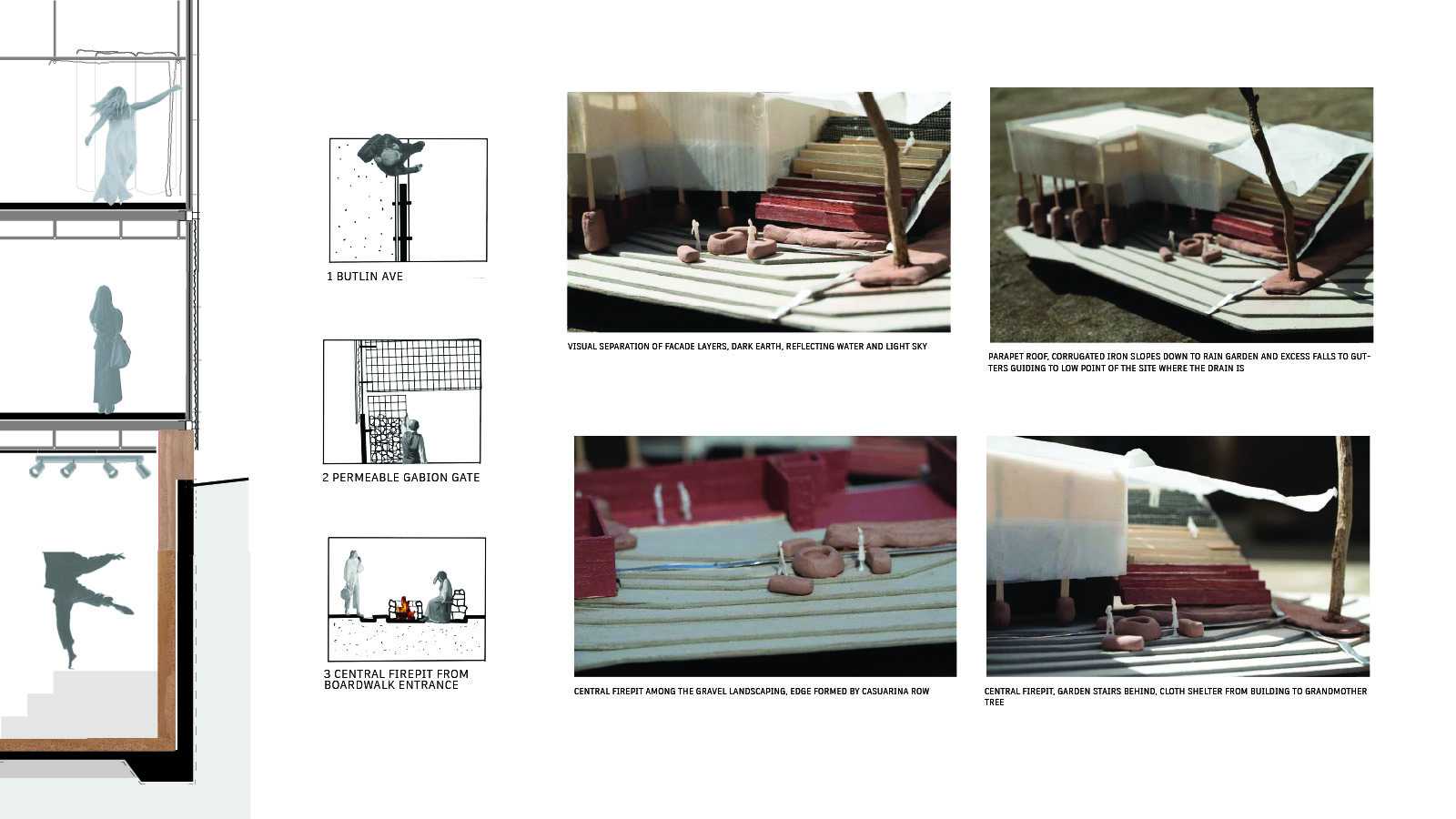 Threshold Detail, Entrances and Model Photos. 