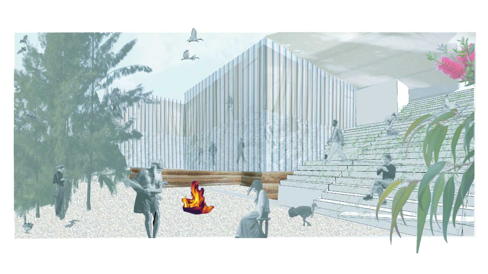 Resonance with Country, entering the site. 