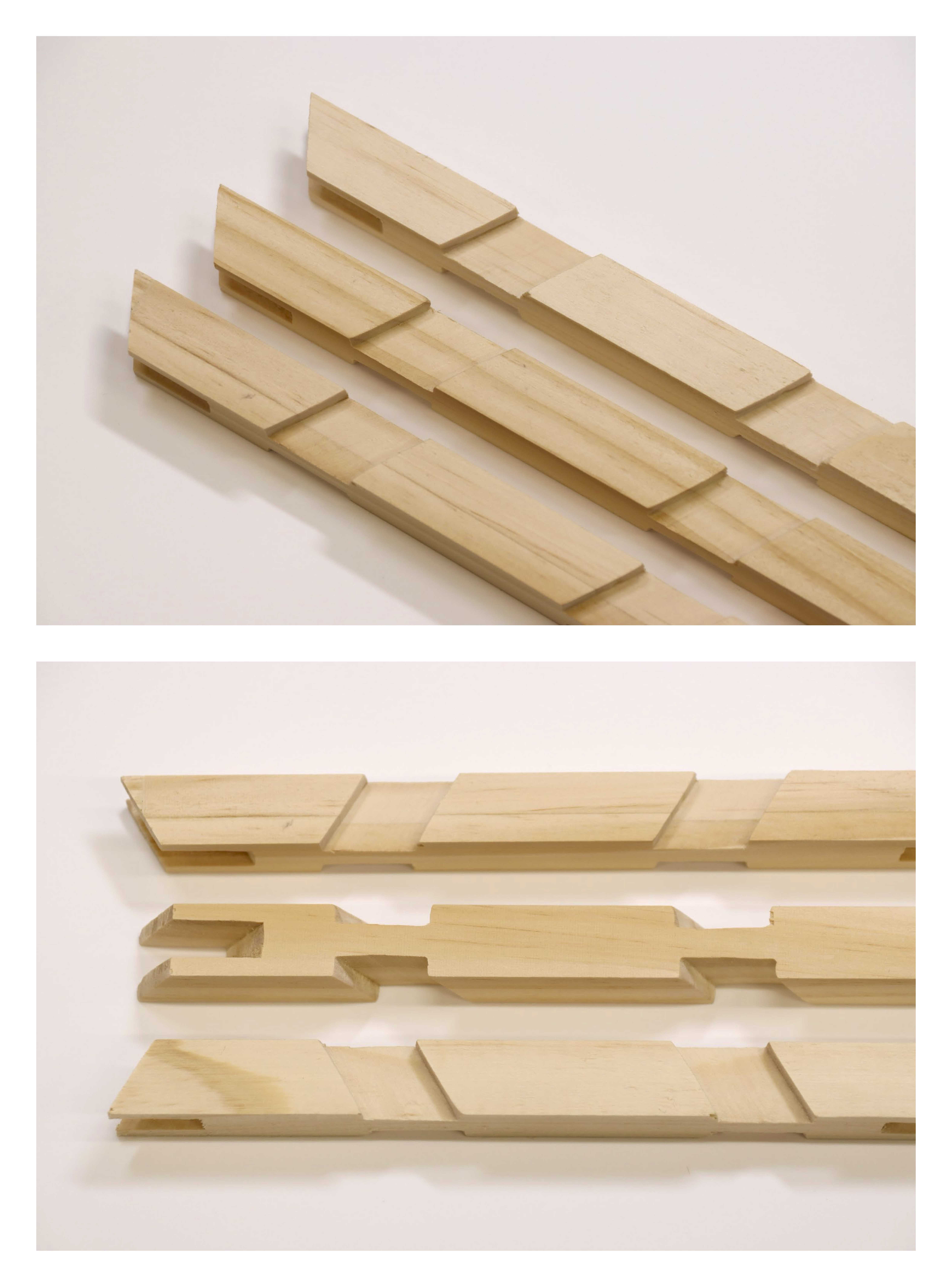 1:20 Joinery Model Notched by the Robotics Arm