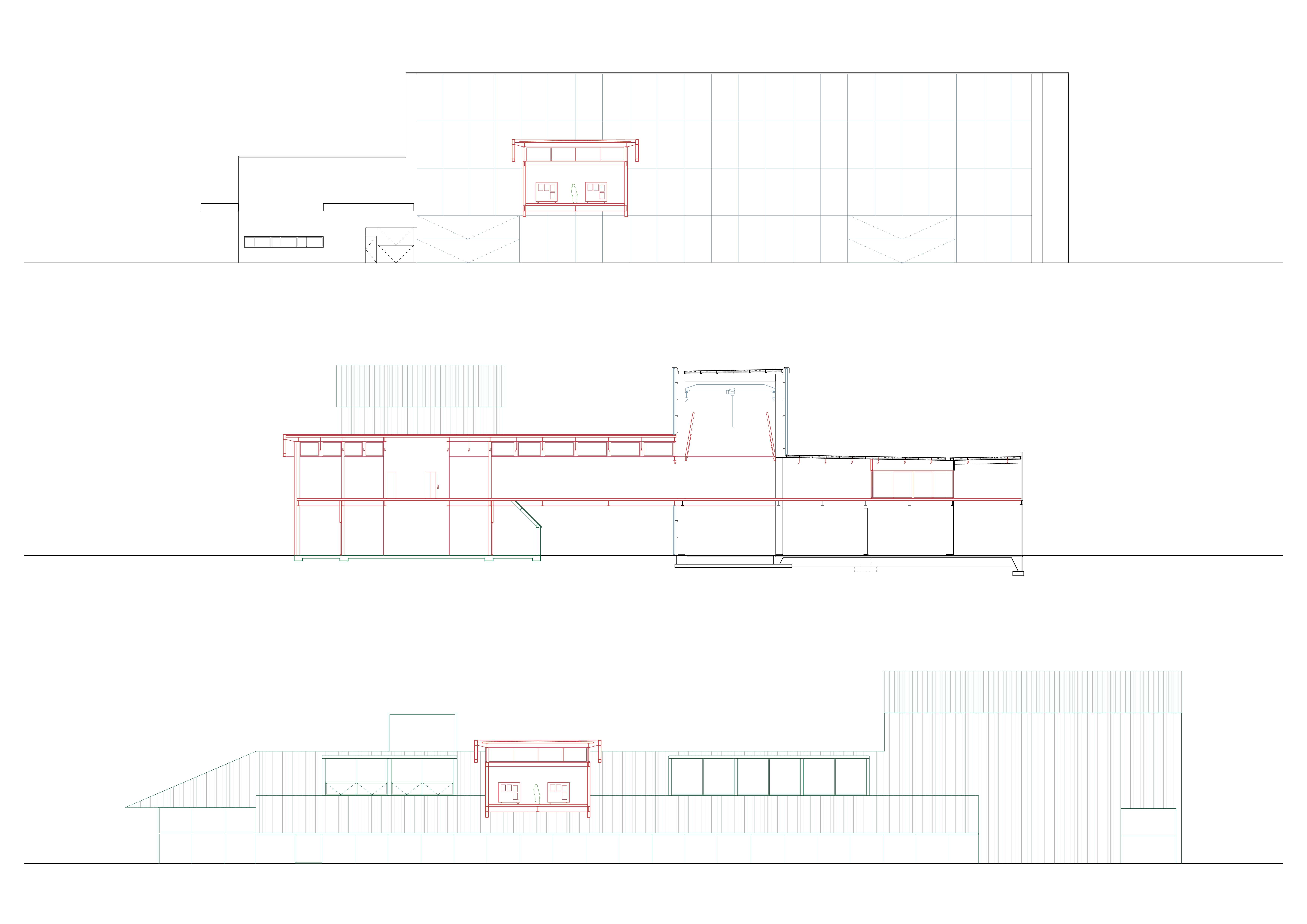 Elevations – SLAB (Top), SLIB (Bottom) and SLEB (Middle)
