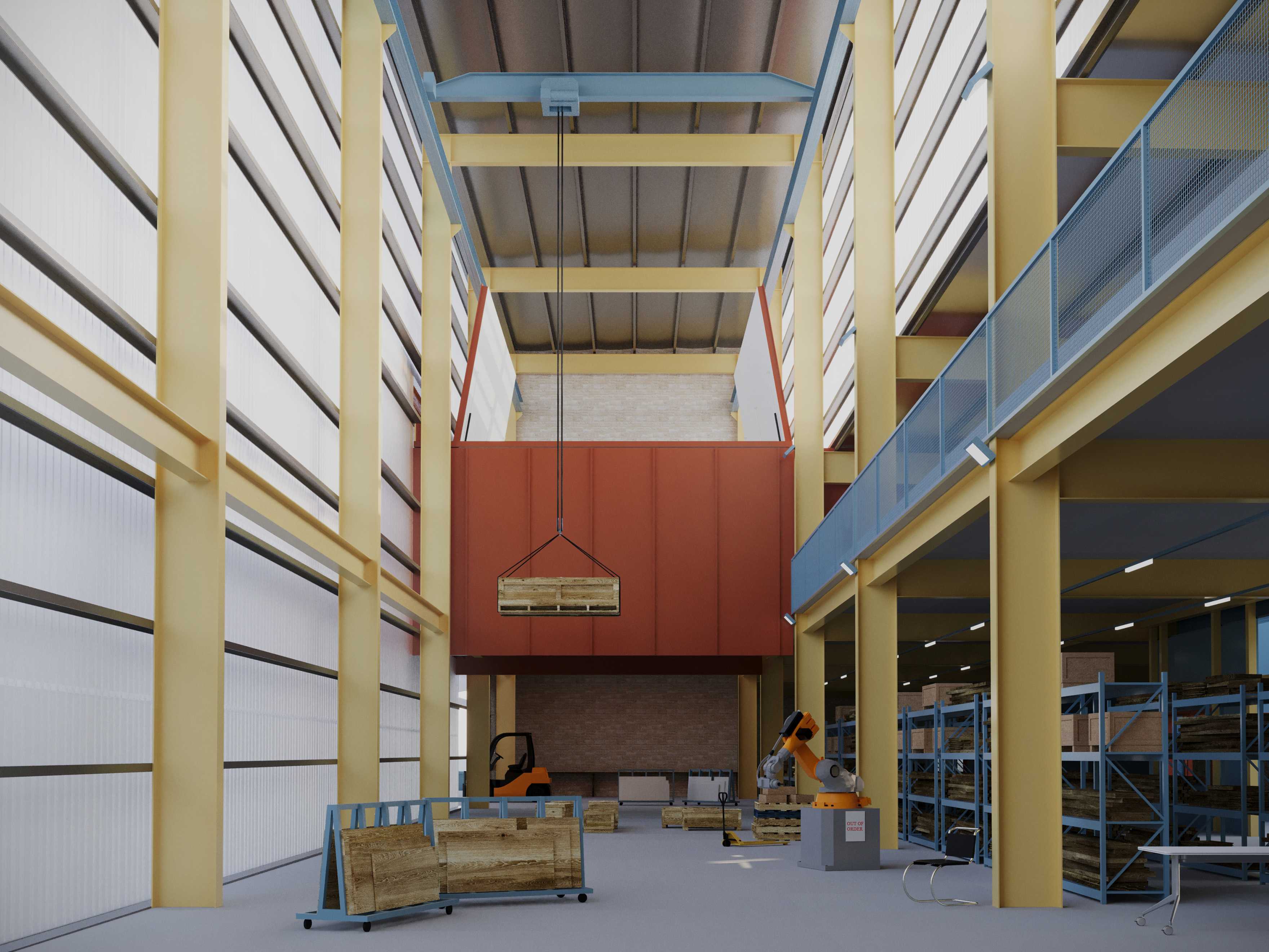 Inside SLAB – an adaptive reuse of Marcel Breuer's factory into a Laboratory for architectural research and experiments.