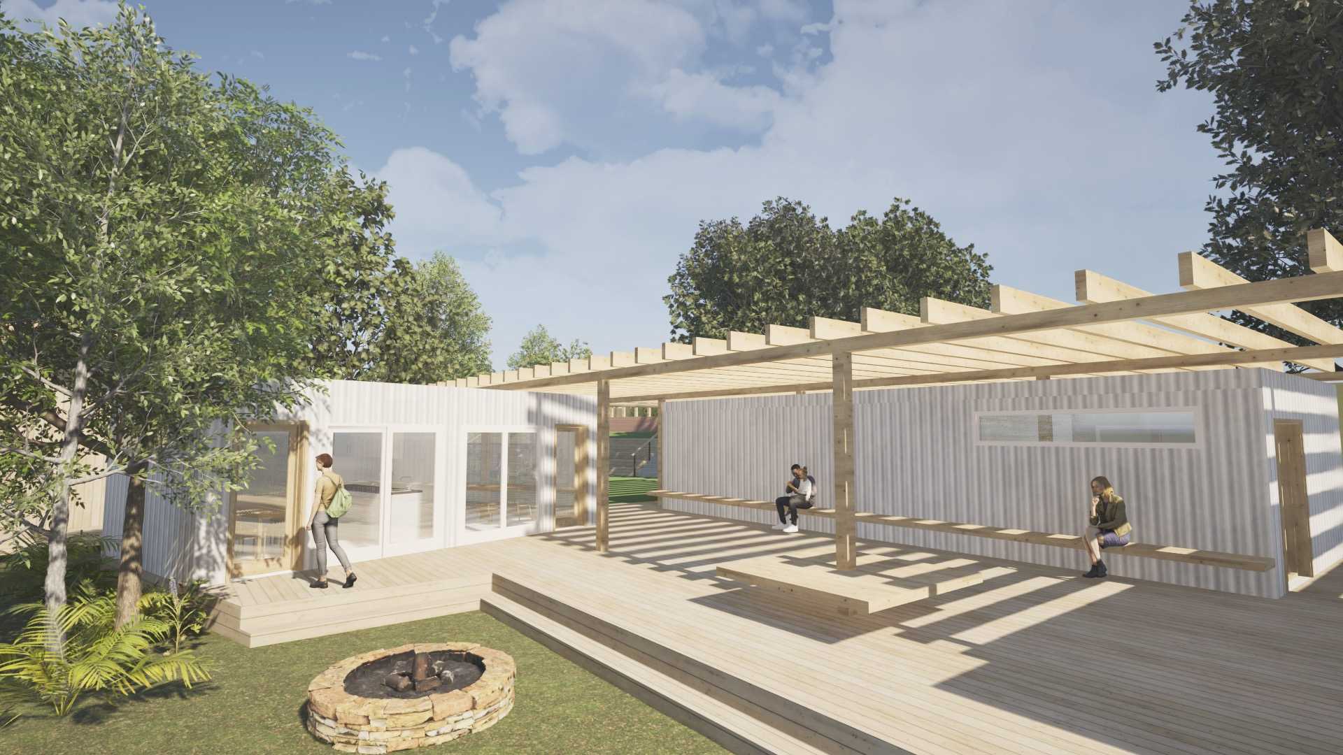 The Contemplation Space – a key space within the design that allows both staff and visitors to come together and remember the history of the site and the Stolen Generations.